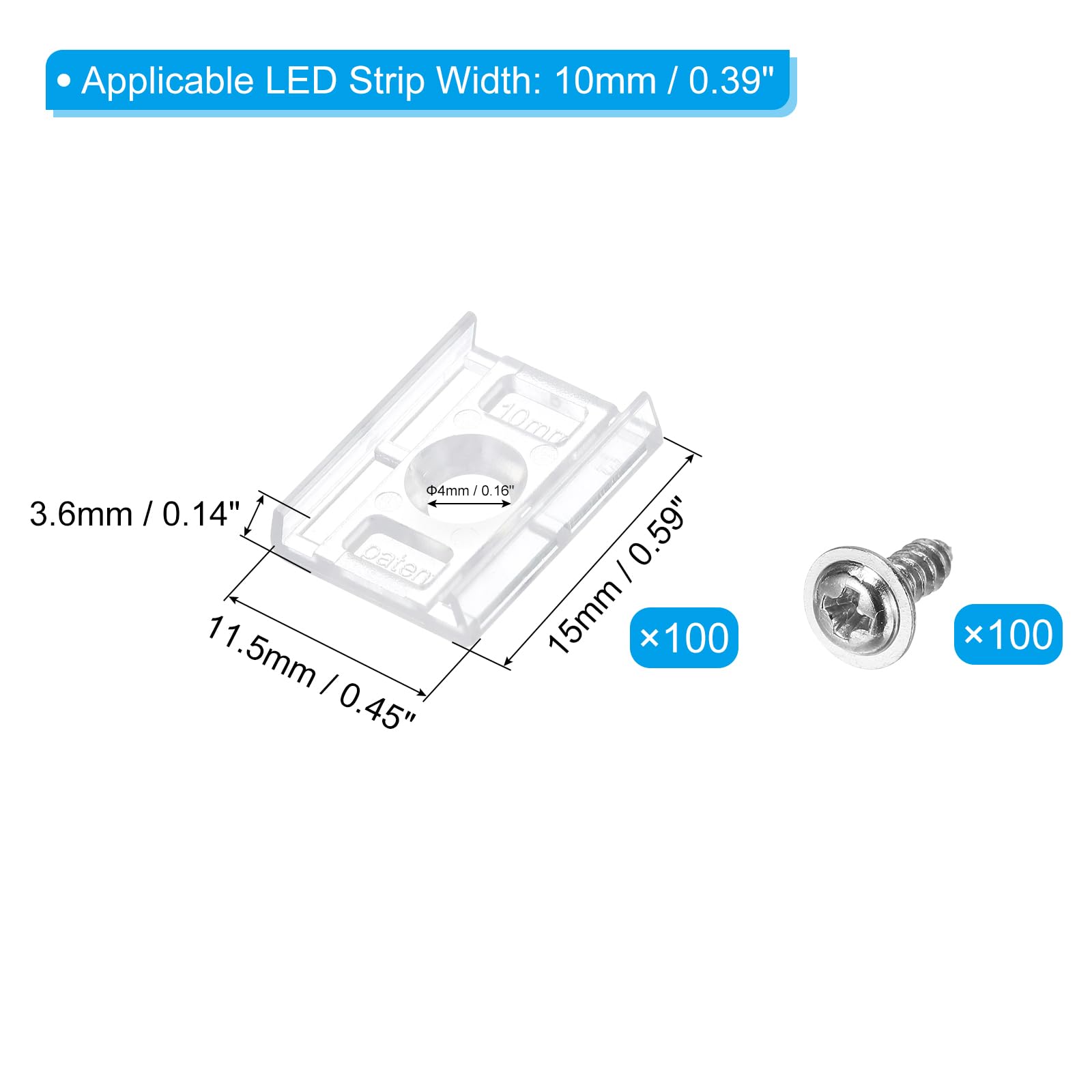 PATIKIL Strip Light Clips - Image 2