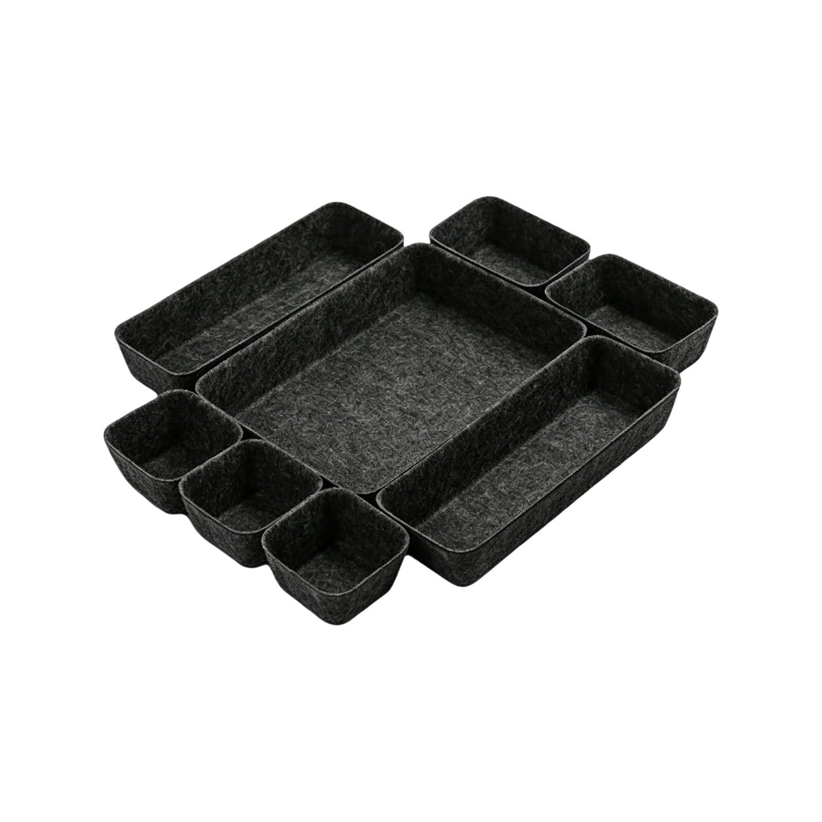 BWANGIAO Soft Felt Jewelry Organizers Drawer Tray Jewelry Display Tray For Earrings Rings Necklaces And Watches Storage Protectio
