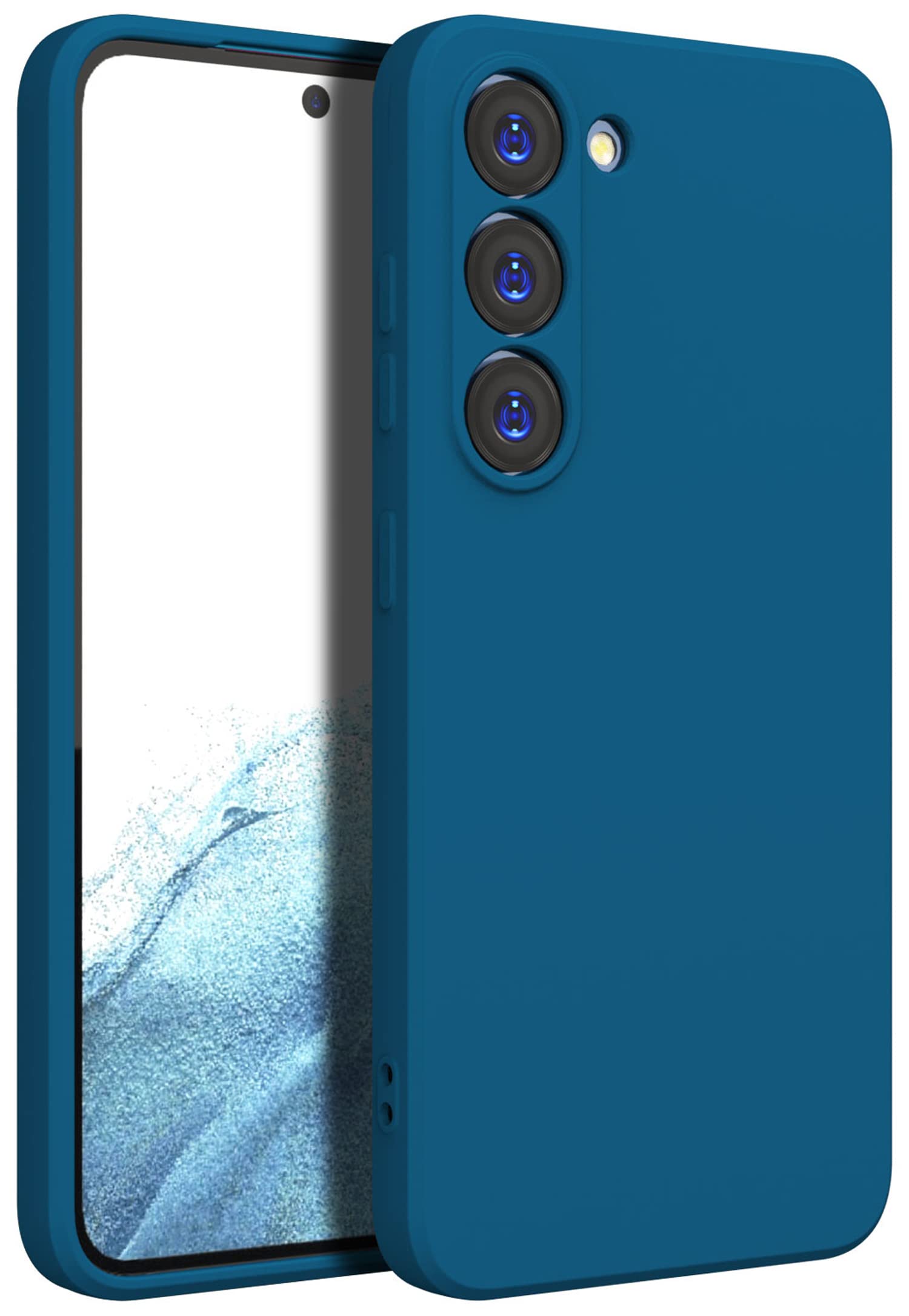 Kapa Matte Protective Lens Flexible Back Cover for Samsung Galaxy S23 Plus, Slim Silicone with Soft Lining Shockproof Full Body Bumper Case (Blue) (B0BQ33GRWF) Amazon Price History, Amazon Price Tracker