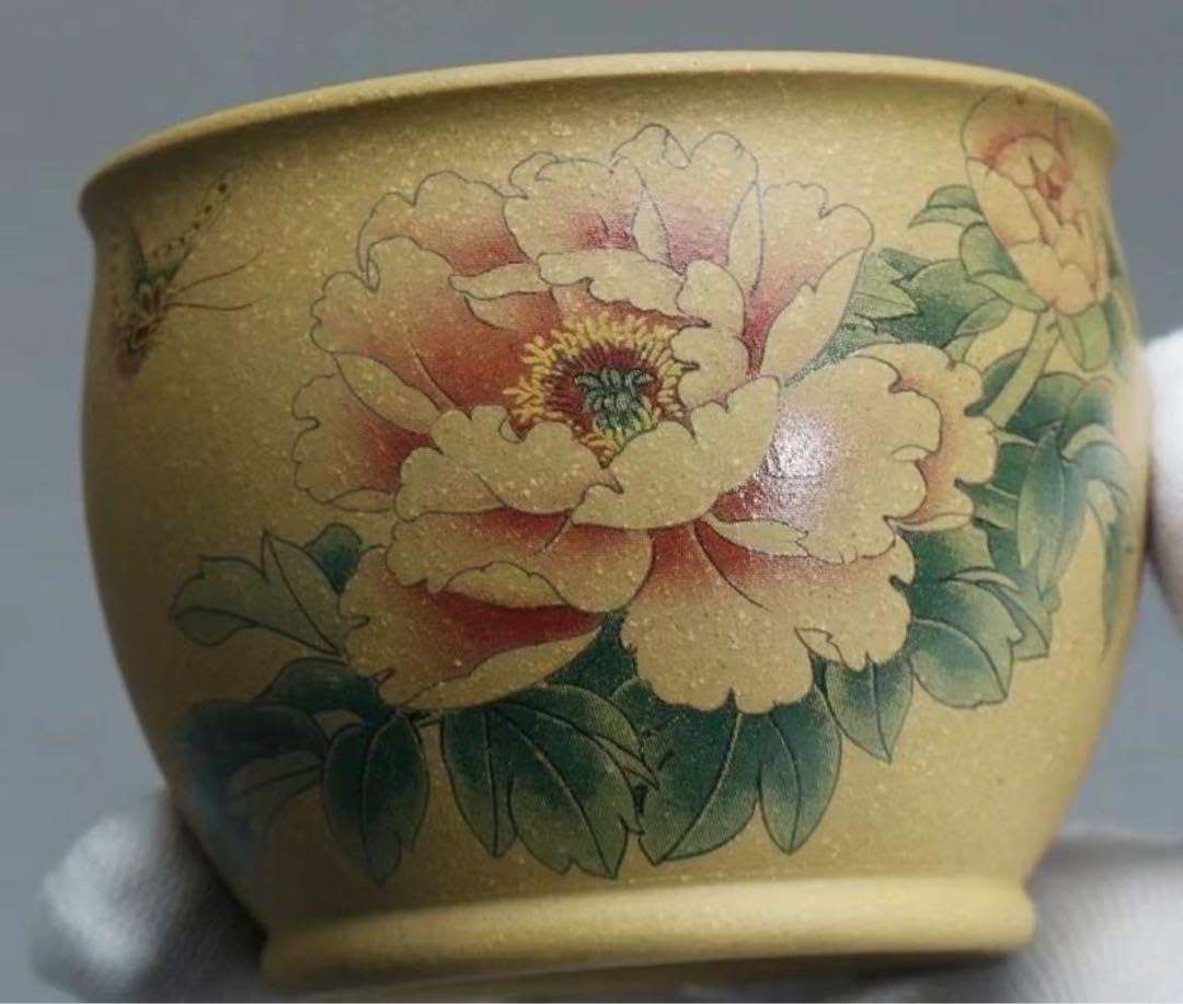 鈴木量 1981年作 縄文灰釉流掛壺 花入 茶道具 益子焼 0905 鈴木