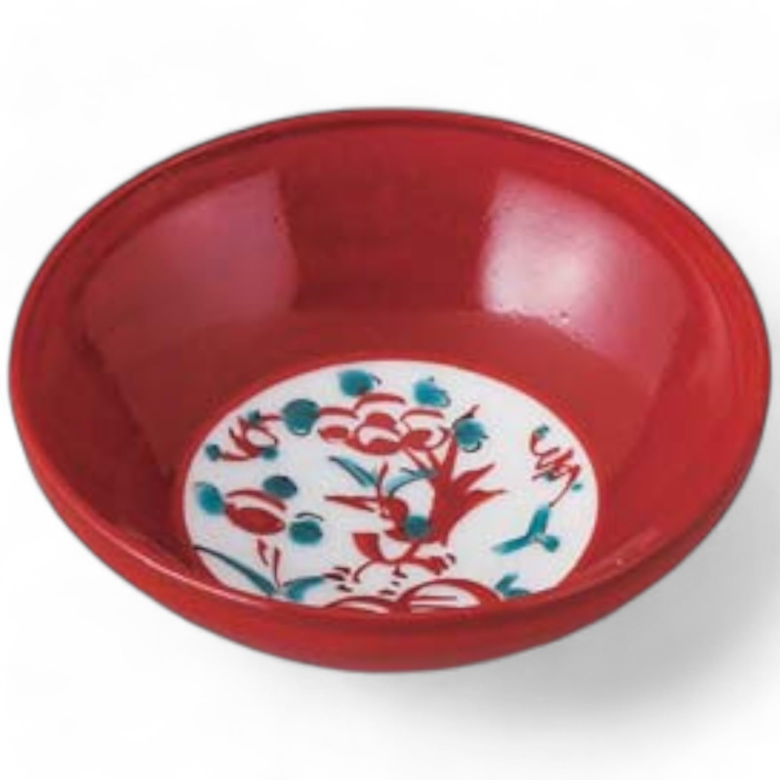 ???(Sho Bifu) Takumikaze Arita Ware Small Bowl, Vermilled Flower and Birds Sake Cup, Small Included, Made in Japan
