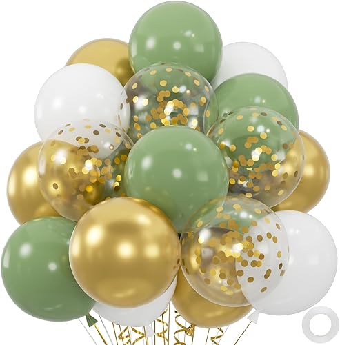 Miniatura 11 de 50 unidades de globos negros, dorados y blancos con globos de confeti de oro metálico y negro de 12 pulgadas para la graduación de la clase, Negro y