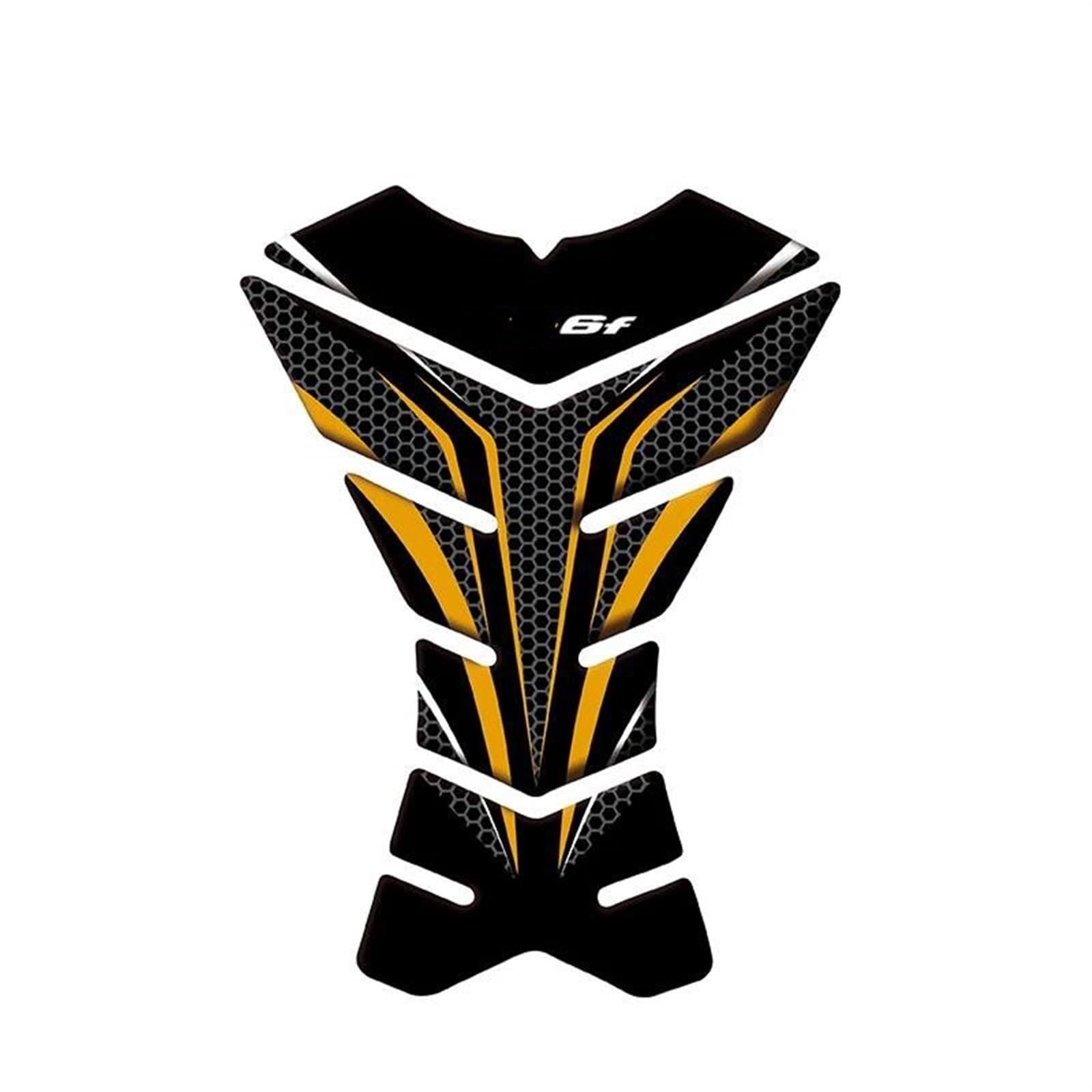 Carbon-Look Motorcycle Tank Pad Protector Decal for Kawasaki ER6F for ER-6F Fairing Sticker(Color17)