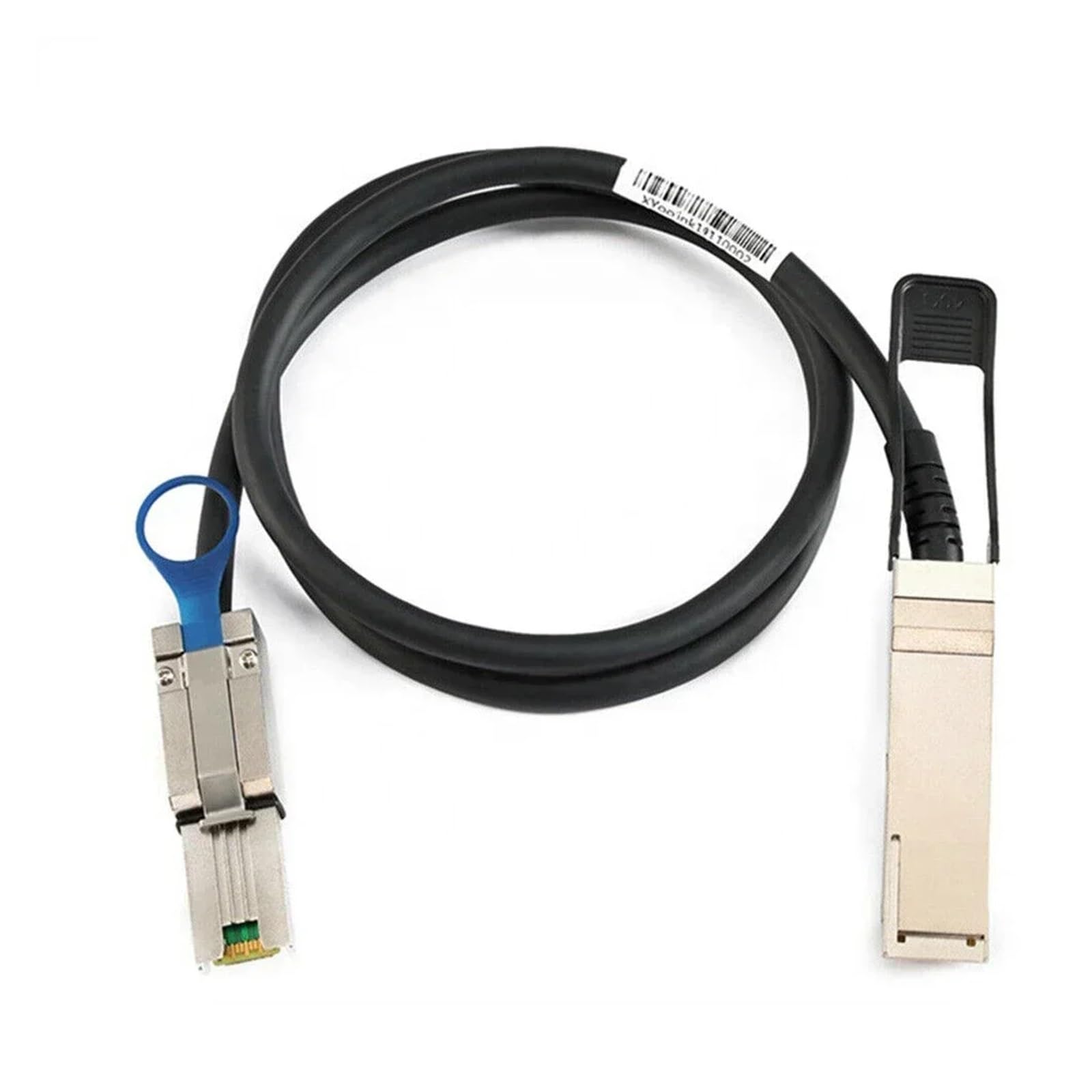 Câble adaptateur SFF8436 vers SFF8088 QSFP 40 g SFF-8436 vers MI NI S*A*S HD SFF-8088 pour DS4243 et DS4246 (0,5 m, noir)