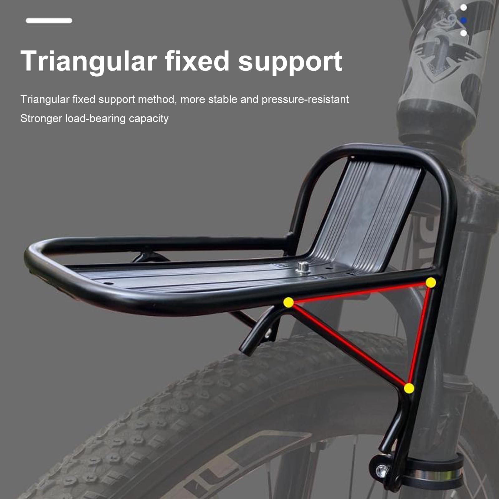 Porte-bagages Avant Pour Vélo – Support Alu Robuste 10 Kg, Compatible VTT, Route Et Pliants