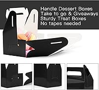 Vista 6 de Cajas de dulces a dos aguas, paquete de 30 cajas de regalo de papel metálico a dos aguas, cajas de regalo pequeñas de Navidad, cajas de regalo