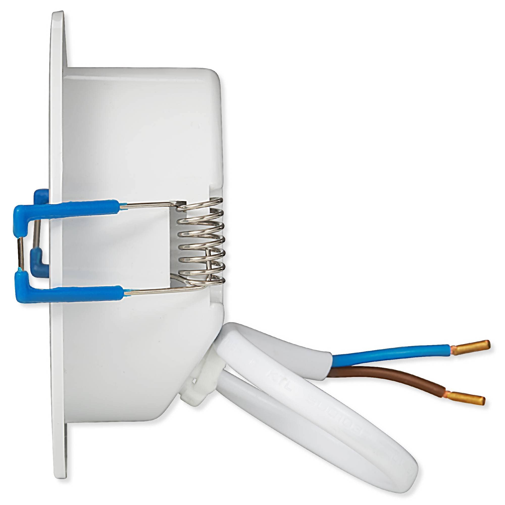 12x LED Einbau-Strahler Set 6,5W dimmbar flach IP44 Bad 230V Einbauspot Einbauleuchte Badbeleuchtung Panel, Lichtfarbe:kaltweiß