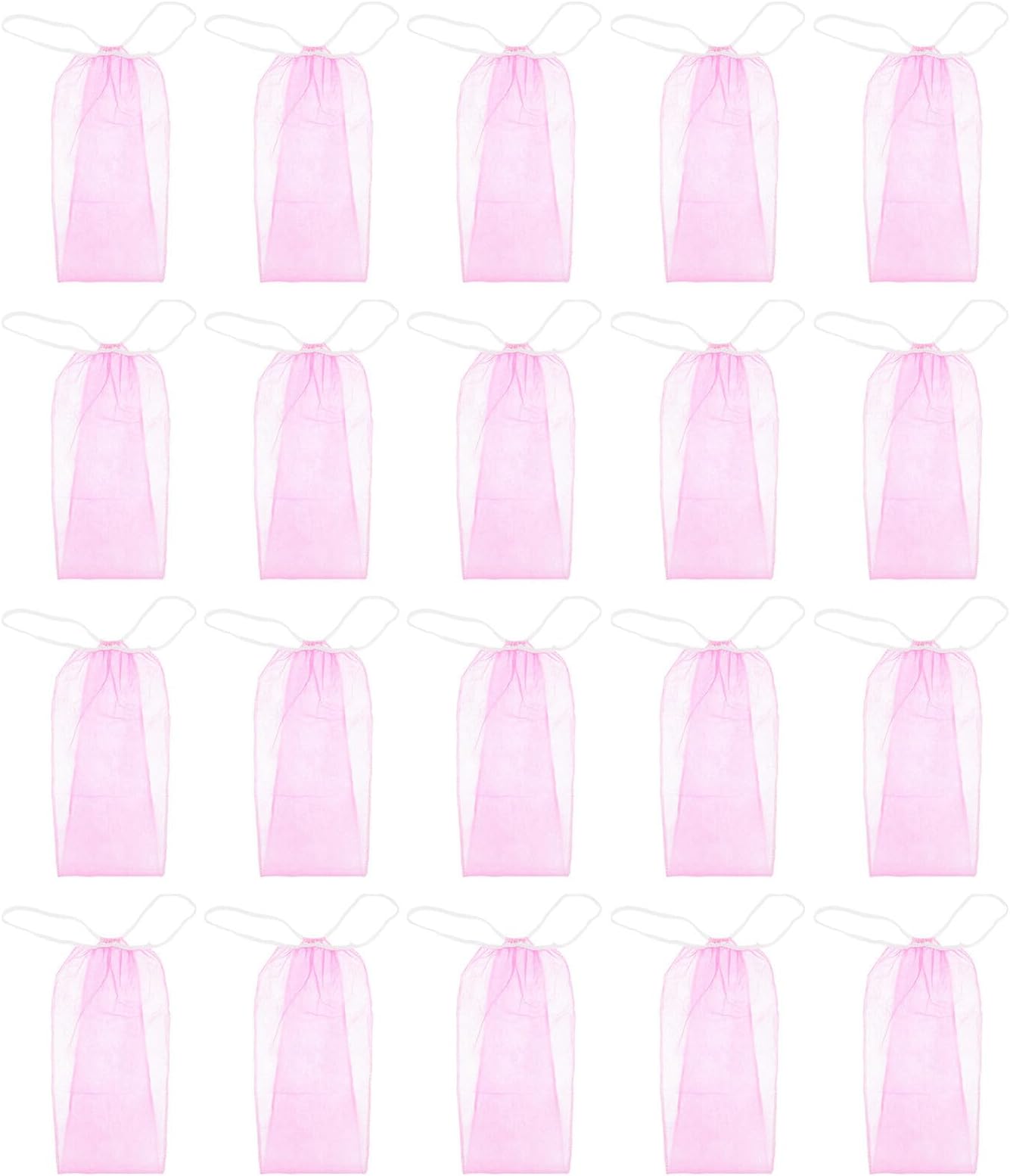 20pcs Women Disposable T-String Thong Underpants Non-Woven Fabric Spa Disposable Underwear for Sauna and Massage, Pink One Size