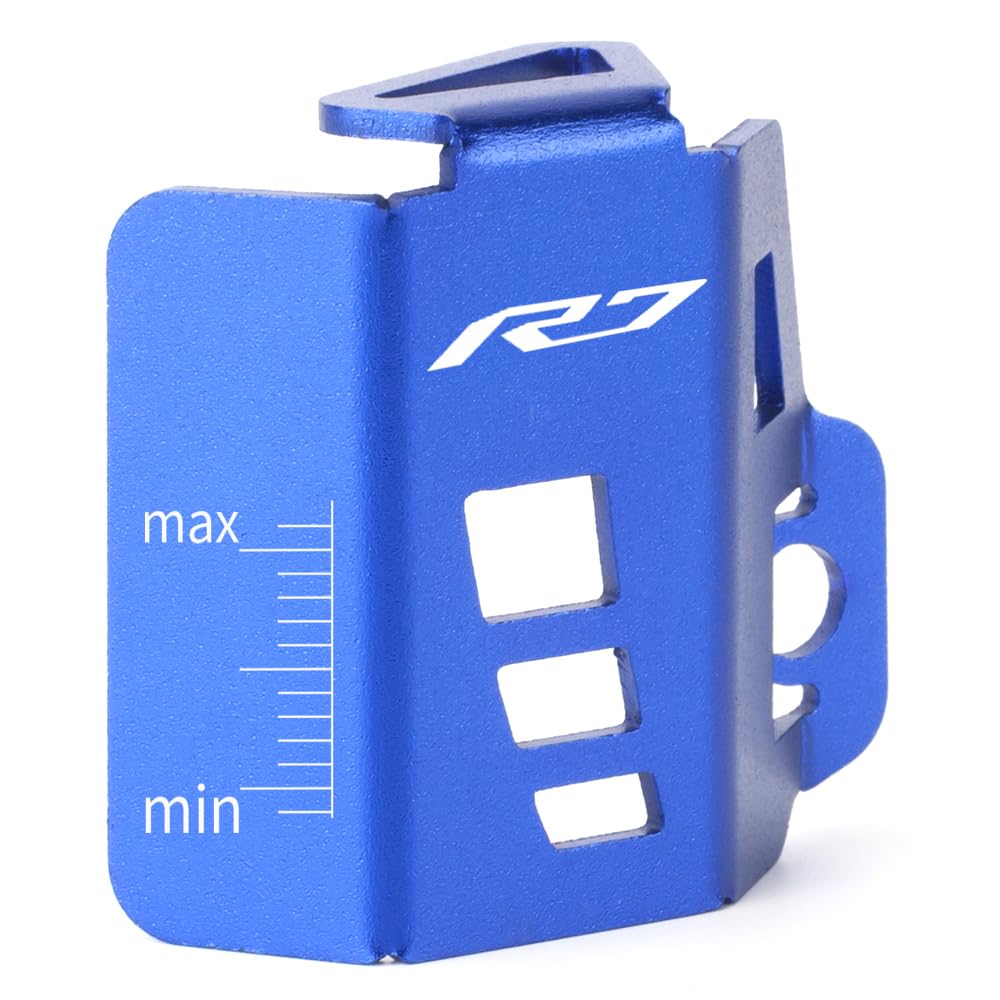 Modeer Kit d'accessoires de moto - Couvercle de protection pour réservoir de liquide de frein CNC pour YZF R7 (1999-2025) | Pièces de tuning yzf-r7 yzfr7 de qualité supérieure (bleu)
