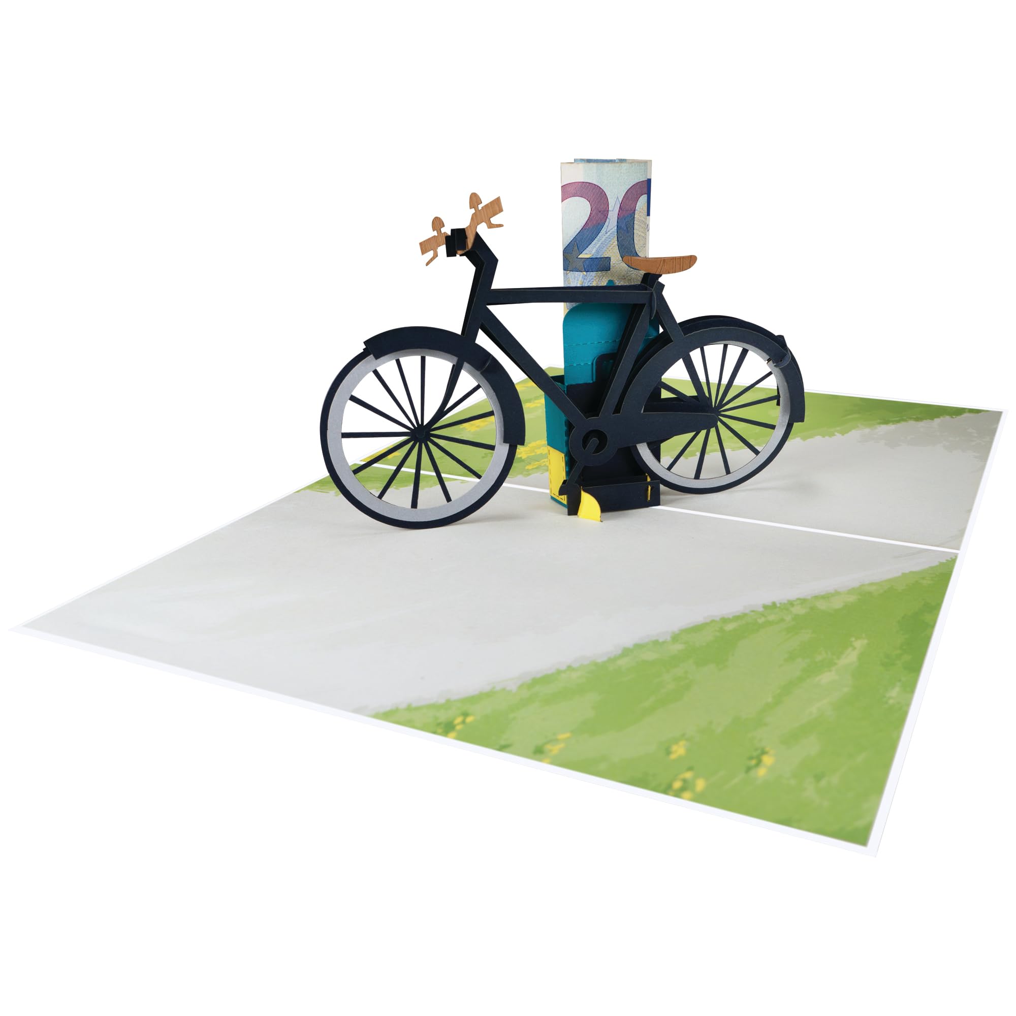 Sweetpopup® 3D Men's Bicycle Pop-Up Card - Perfect for Birthdays Good Luck Wishes, Holidays, or Gift Vouchers (067) - Image 3