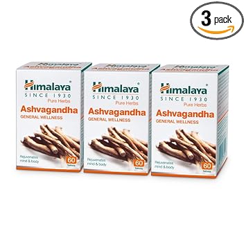 Himalaya Wellness Ashvagandha Men's Wellness Tablets (60 Tablet) Pack of 3
