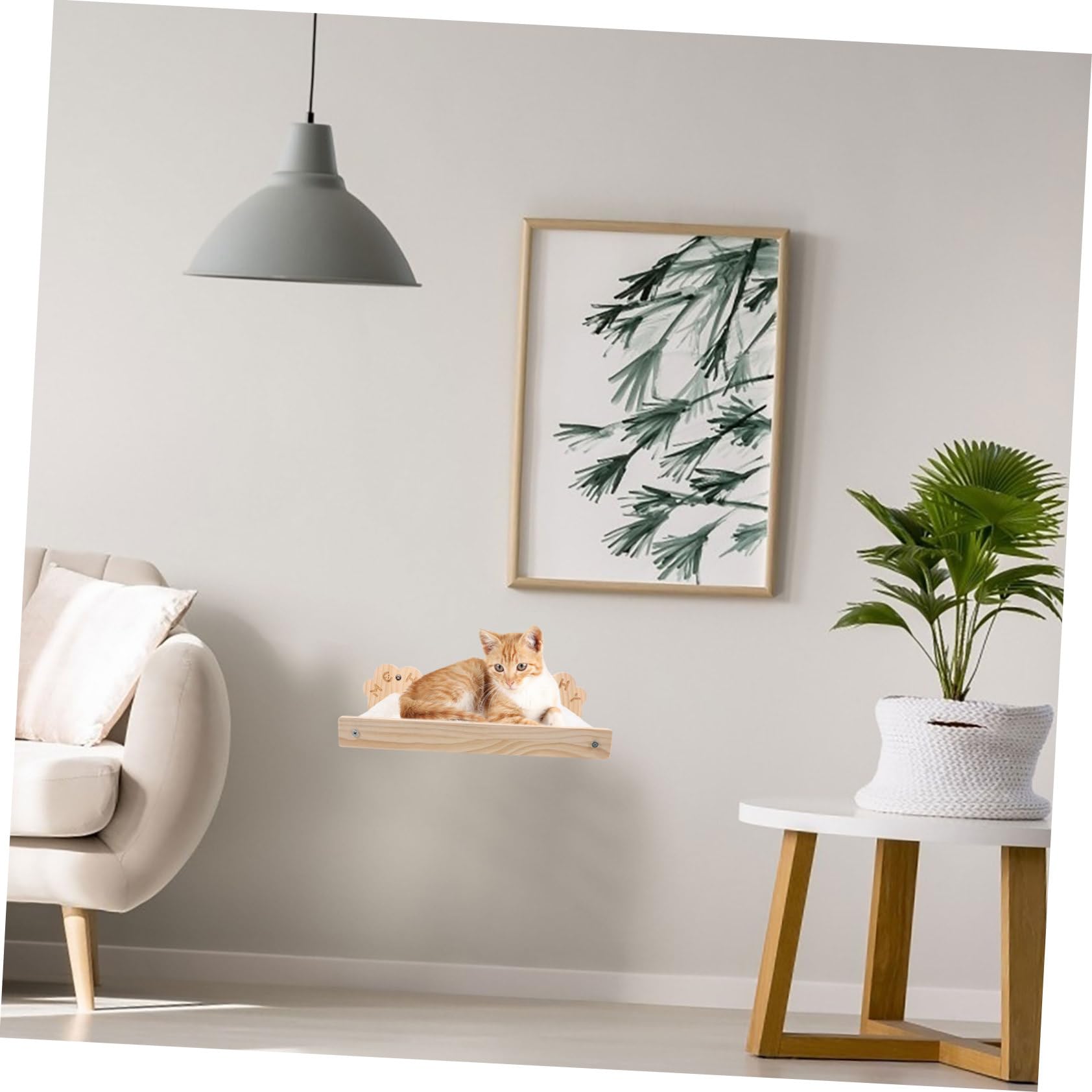 Yardwe Gabbia Per Gatti Da Parete Amaca Per Gatti Sospesa Letto Per Gattini Da Interno Cuccia Per Animali Domestici Facile Da Installare Design Semplice Robusto e Capacità Portante