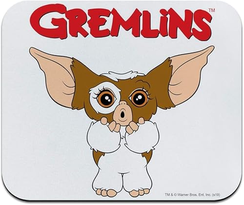 Gremlins Gizmo Logo - Alfombrilla de mouse delgada de perfil bajo