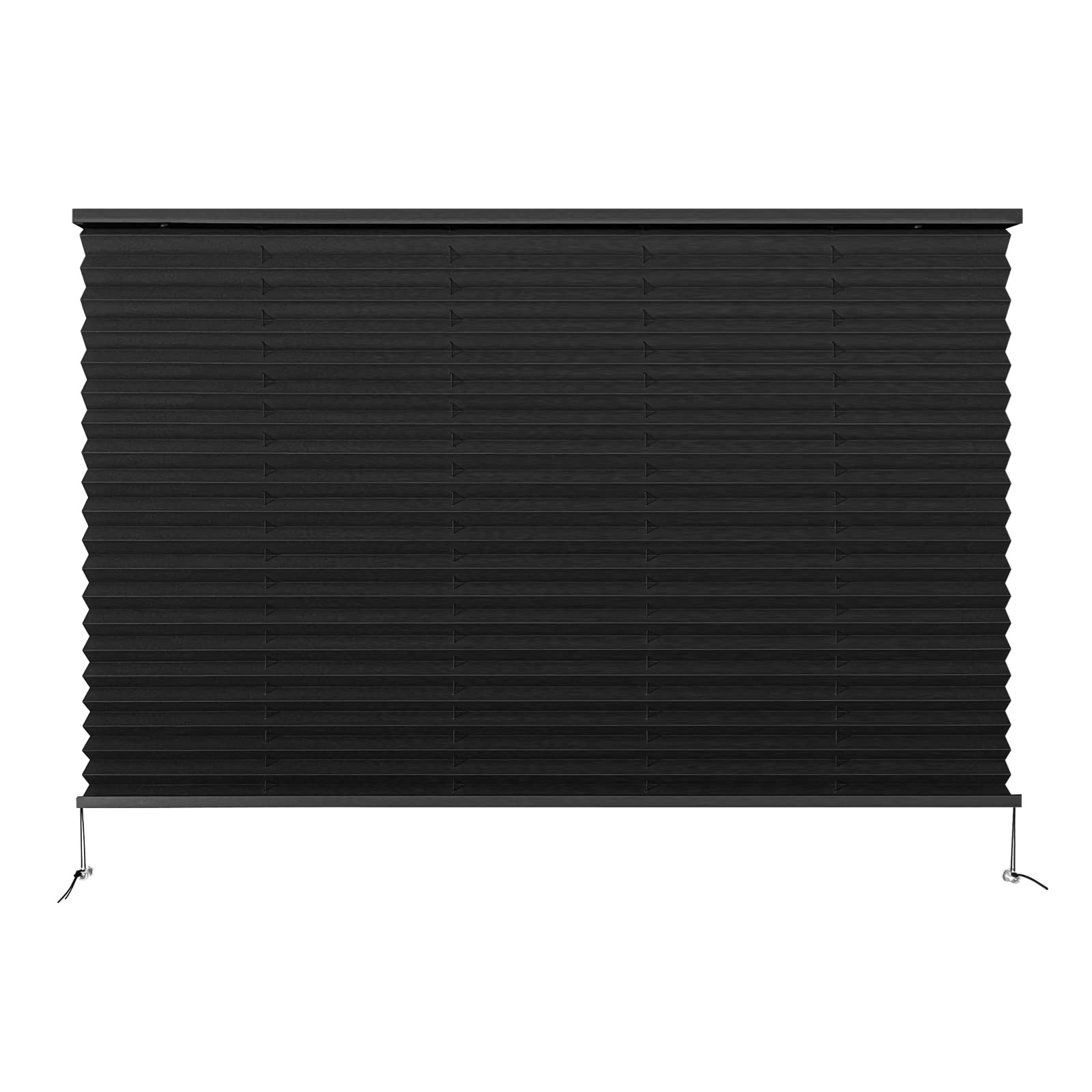 Dulepax RV Blinds,RV Pleated Shades,RV Blinds Pleated Shades, 38" W x 24" L Black RV Window Shades,Camper Blinds,RV Window Blinds for RV Camper Travel Trailers Motorhome's Window
