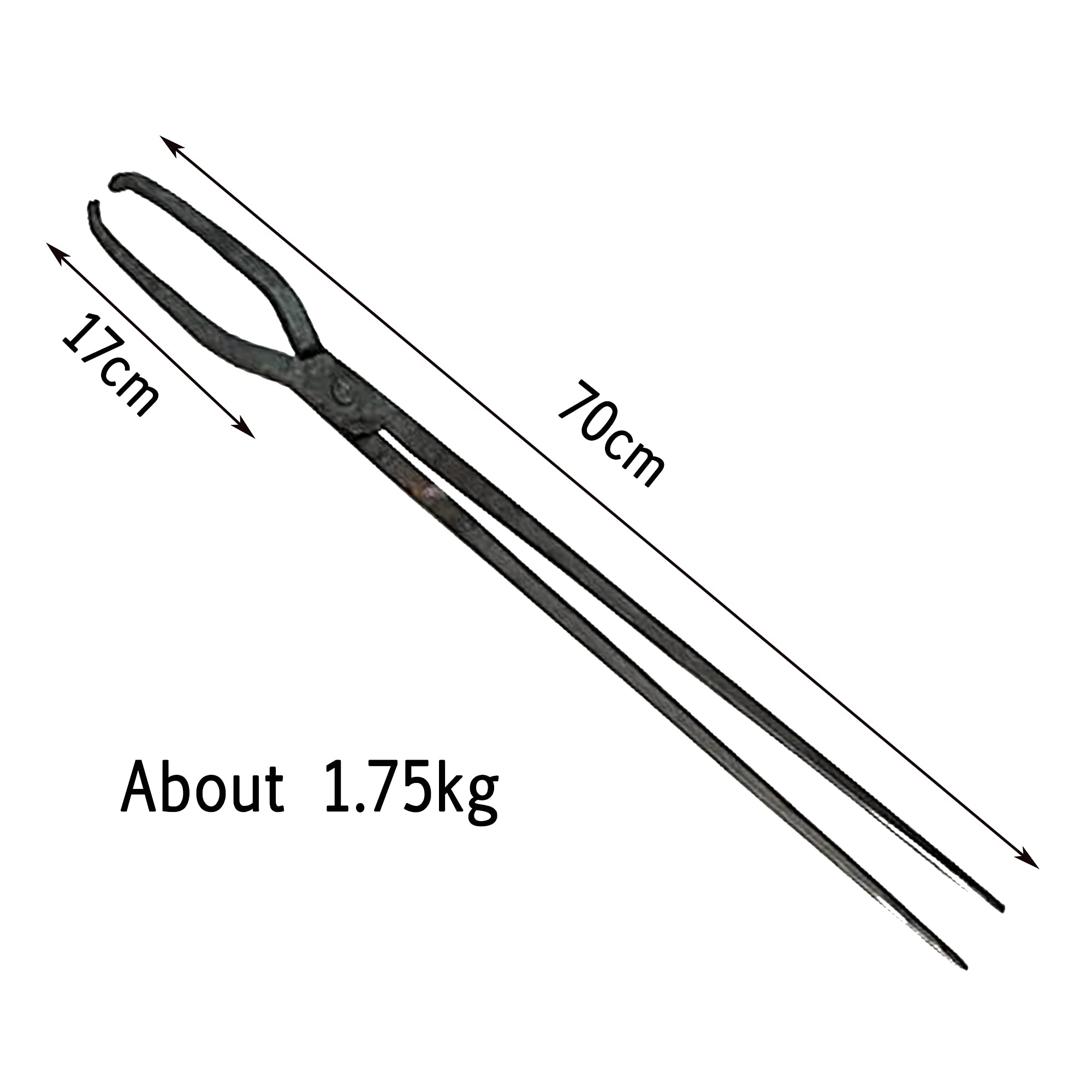 Pinzas de Herrero Pinzas de Herrero Pinzas de Hierro Forja de Herrero Herramientas de Tenaza Ingeniero Forja de Herrero Forjado a Mano Yunque Forjado,70cm