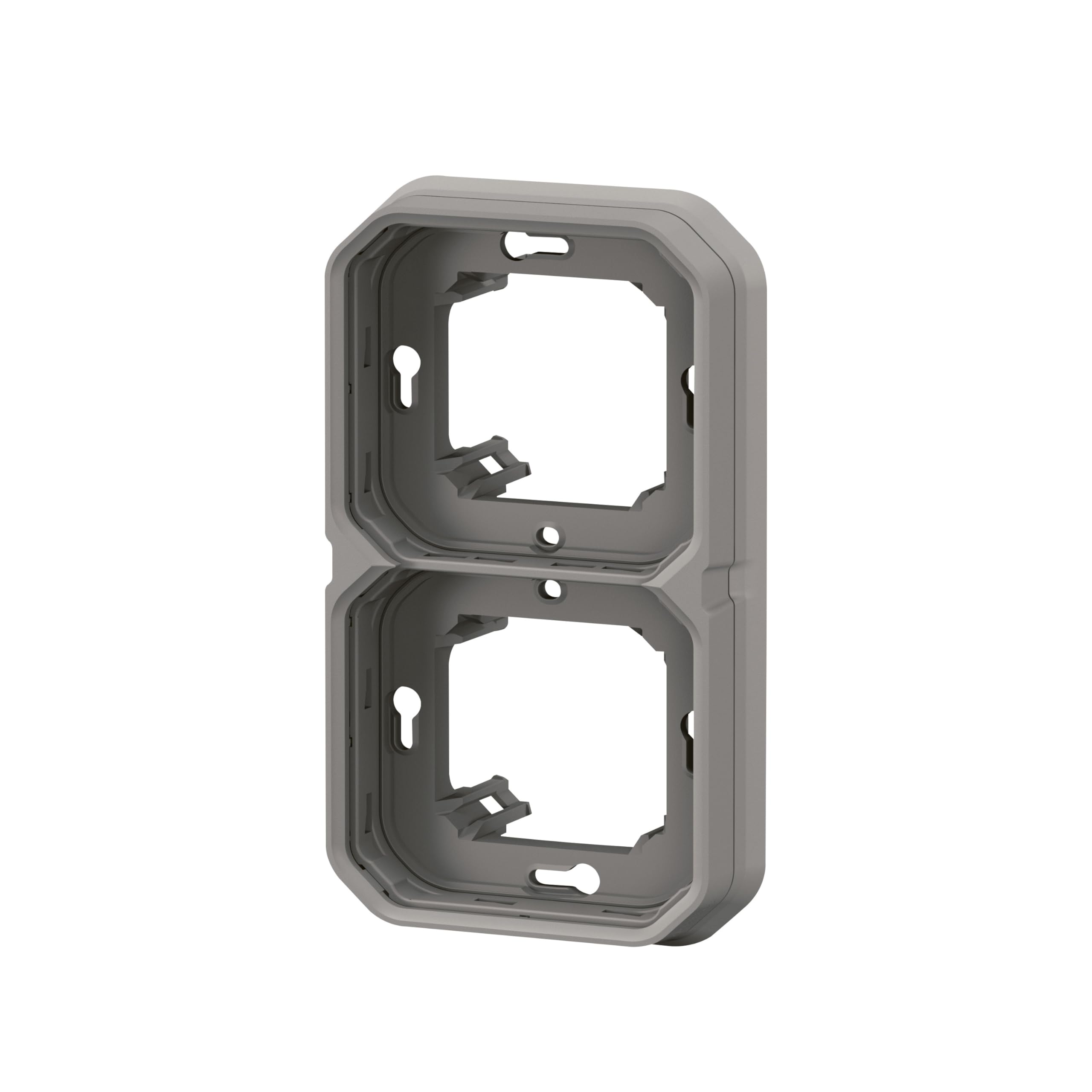 Legrand Plexo Plaque d'Encastrement 2 Postes Horizontal ou Vertical Gris 069683L