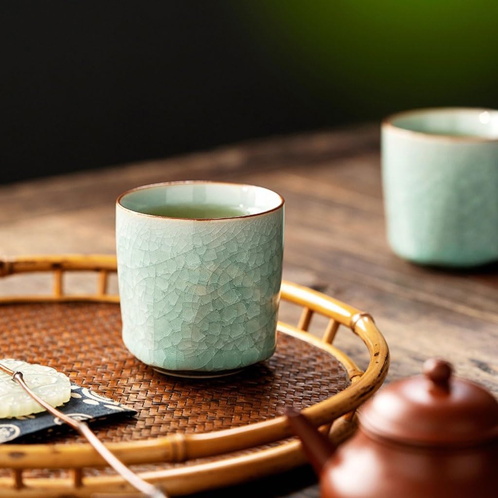 Kung Fu Filiżanka do herbaty Gospodarstwo domowe Filiżanka do herbaty Pojedynczy kubek ceramiczny kubek do herbaty Osobista herbata Kung Fu Kreatywna ręcznie robiona mała mała filiżanka do herbaty