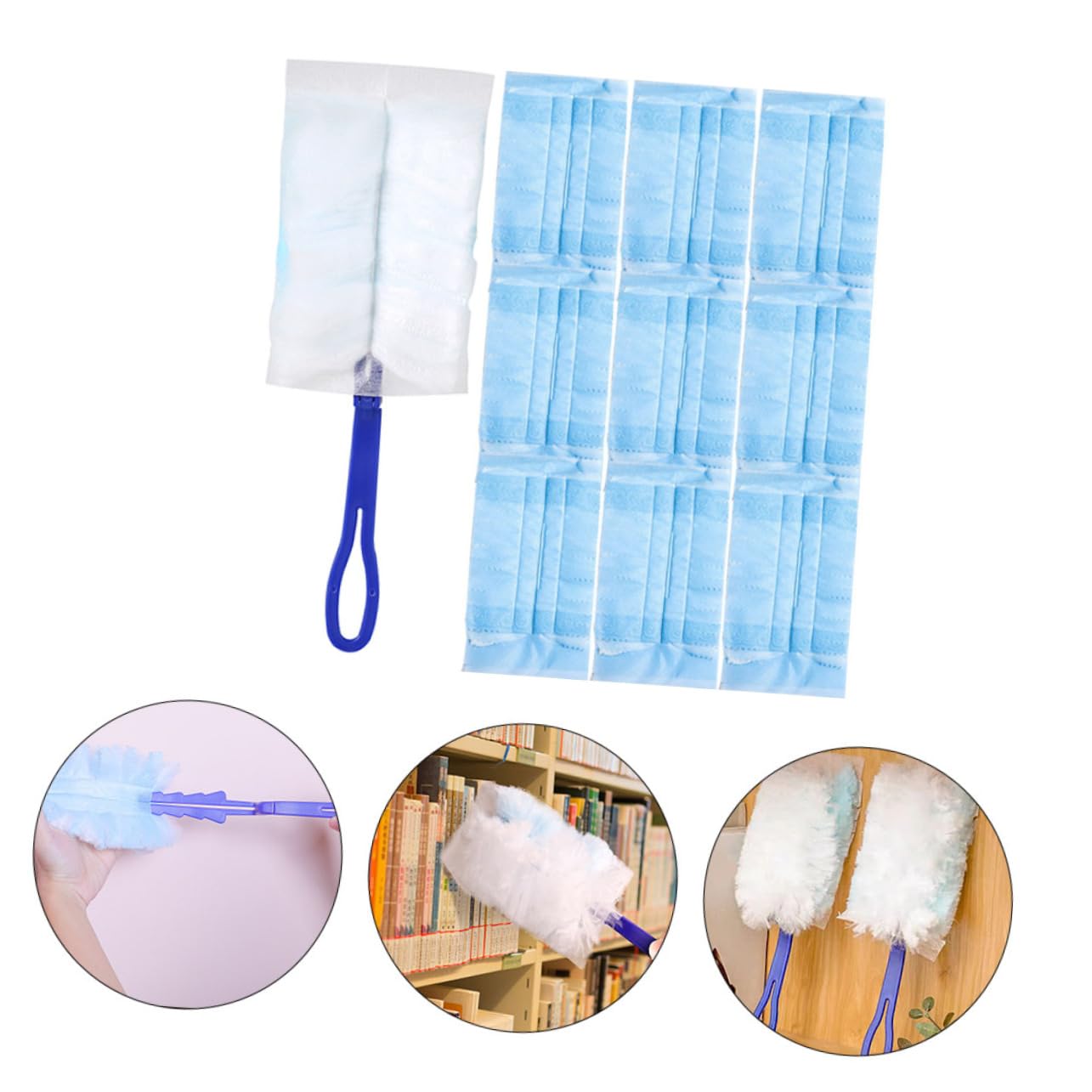 MAGICLULU 5 Set Di Spazzole Elettrostatiche Per La Pulizia Di Spolverini Per Ventilatori Da Soffitto Strumenti Per La Pulizia Di Finestre Gadget Facili Da Installare E Smontare