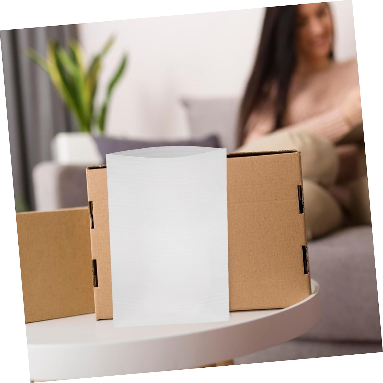 Zerodeko 100 Pcs Foam Wrap Cushion Bags 15x25cm Packaging Material Cushioning Foam for Transport and Storage Protection of Glasses and Cups
