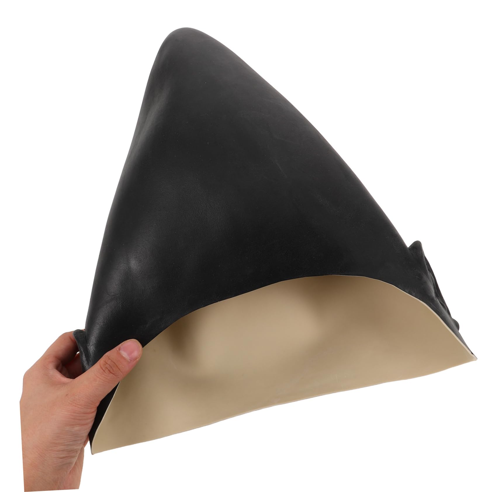 Healvian 5 Stück Schwarze Latex Glatze Flexible und Langlebige Bald Cap für Erwachsene Realistisches Makeup Zubehör für Halloween Cosplay Theater und Themenpartys