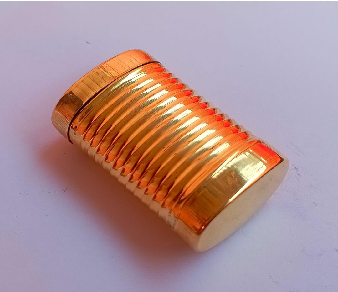 Brass Tobacco Container, Pital Khaini Chunauti Dibbi, Traditional Surti Box, Peetal Storage,Diamond cut !-image-14