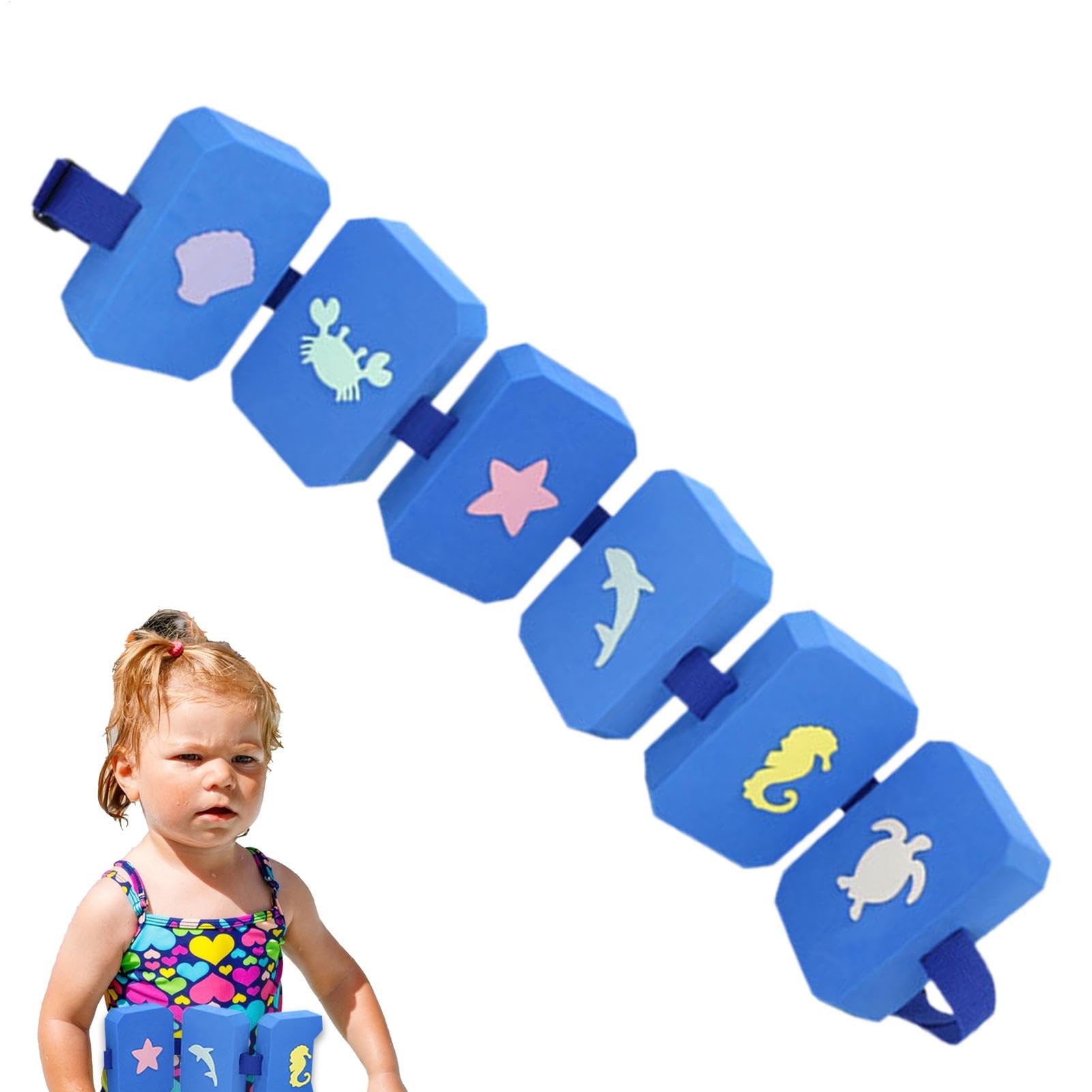Swim Training Belt, EVA Foam Flotation Aid, Adjustable Waist Strap Design, Safe Swim Trainer, Floating Board, Suitable for Kids, Beginners Water Confidence Use