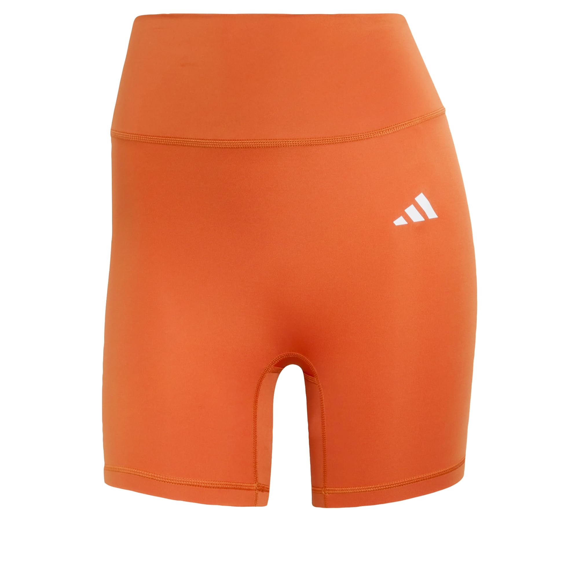adidas Women's Optime Essentials Workout Short Leggings, fox orange, XS