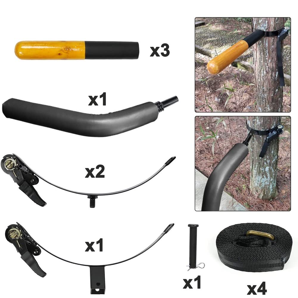DYK&NX Wing Chun Wooden Dummy, Manichino Allenamento Pugilato Arti Marziali Kung Fu con Braccioli Molla, Piedini, Imbottitura per Alberi O Oggetti Duri