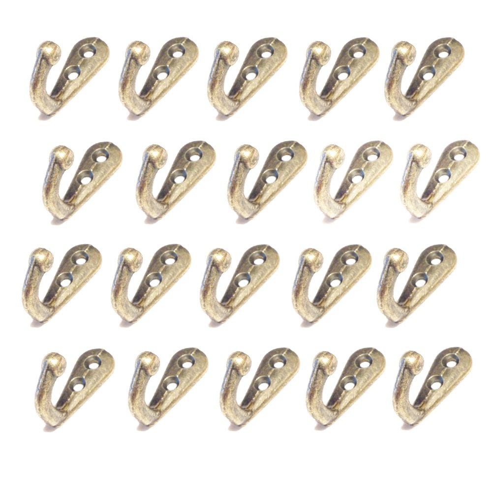 Amazon.co.jp: 2つ穴 アンティーク 調 壁 フック コート フック