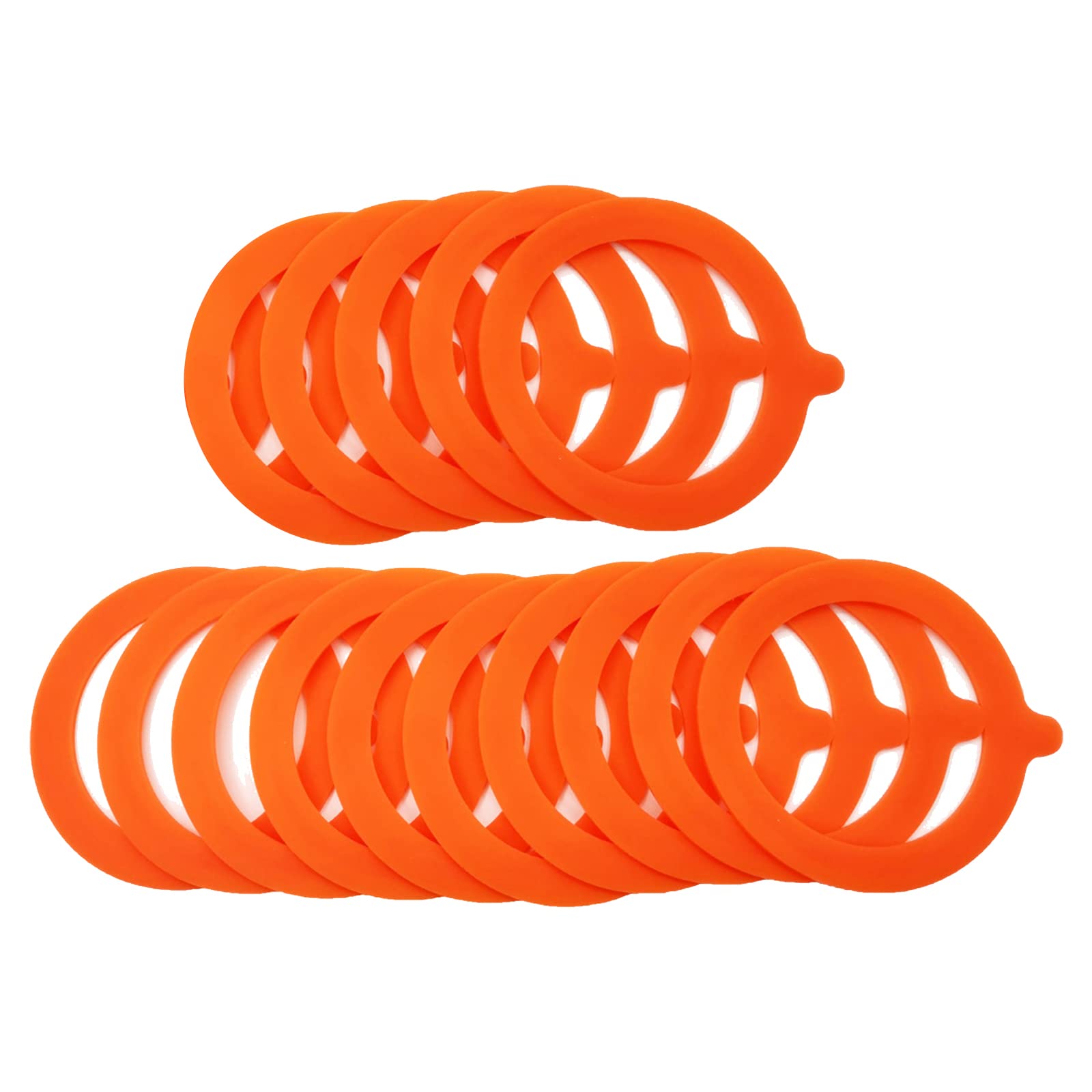 Jazuaiao 15 PCS Leak-Proof Rubber Seals Silicone Jar Gasket Food Storage Jars Replacement Airtight for Regular Mouth Canning Silicone Sealing Rings for Jars