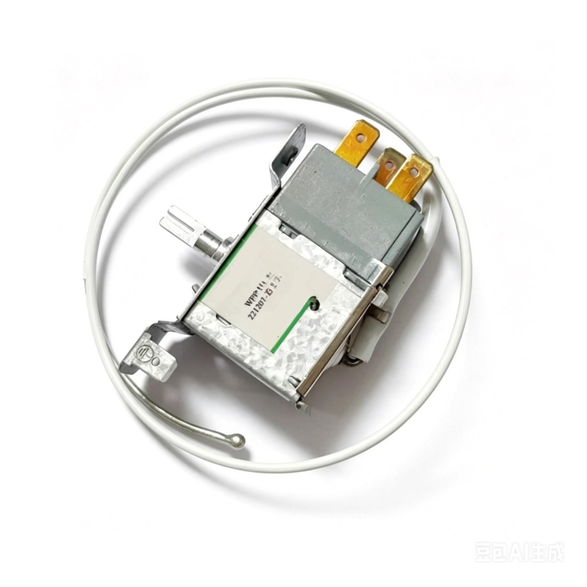 Termostato De Descongelación for Refrigerador, Compatible Con Homa, WPF25J-EX 50 Cm, 3 Pines, Piezas De Repuesto for Termostato Mecánico De Refrigerador, Calentador De Descongelación De 2 Piezas Para