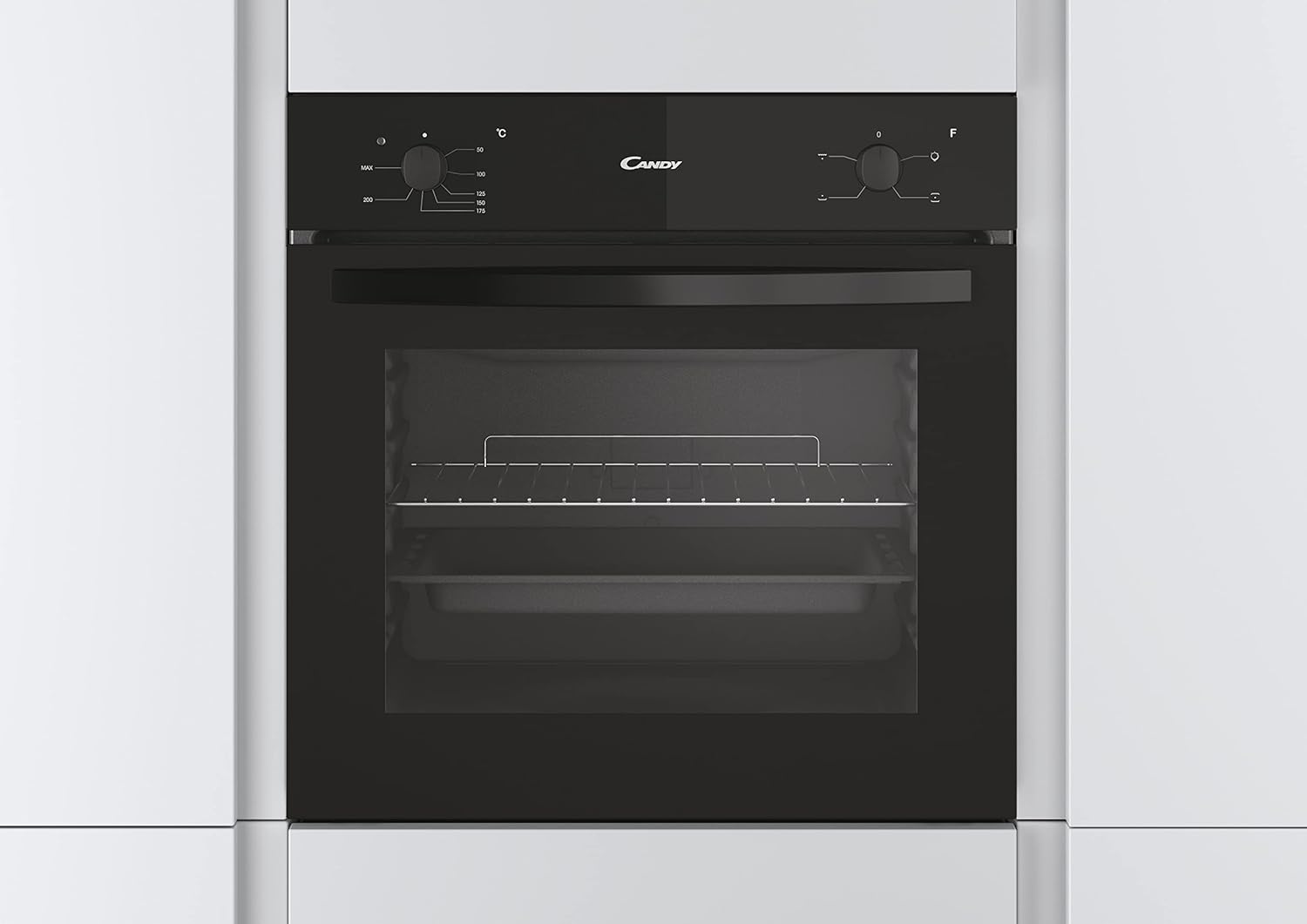 CANDY FCS100N Forno Elettrico 71 Litri, 4 Programmi, Classe Energetica A, 595x595x568 mm, Nero [Classe di efficienza energetica A]