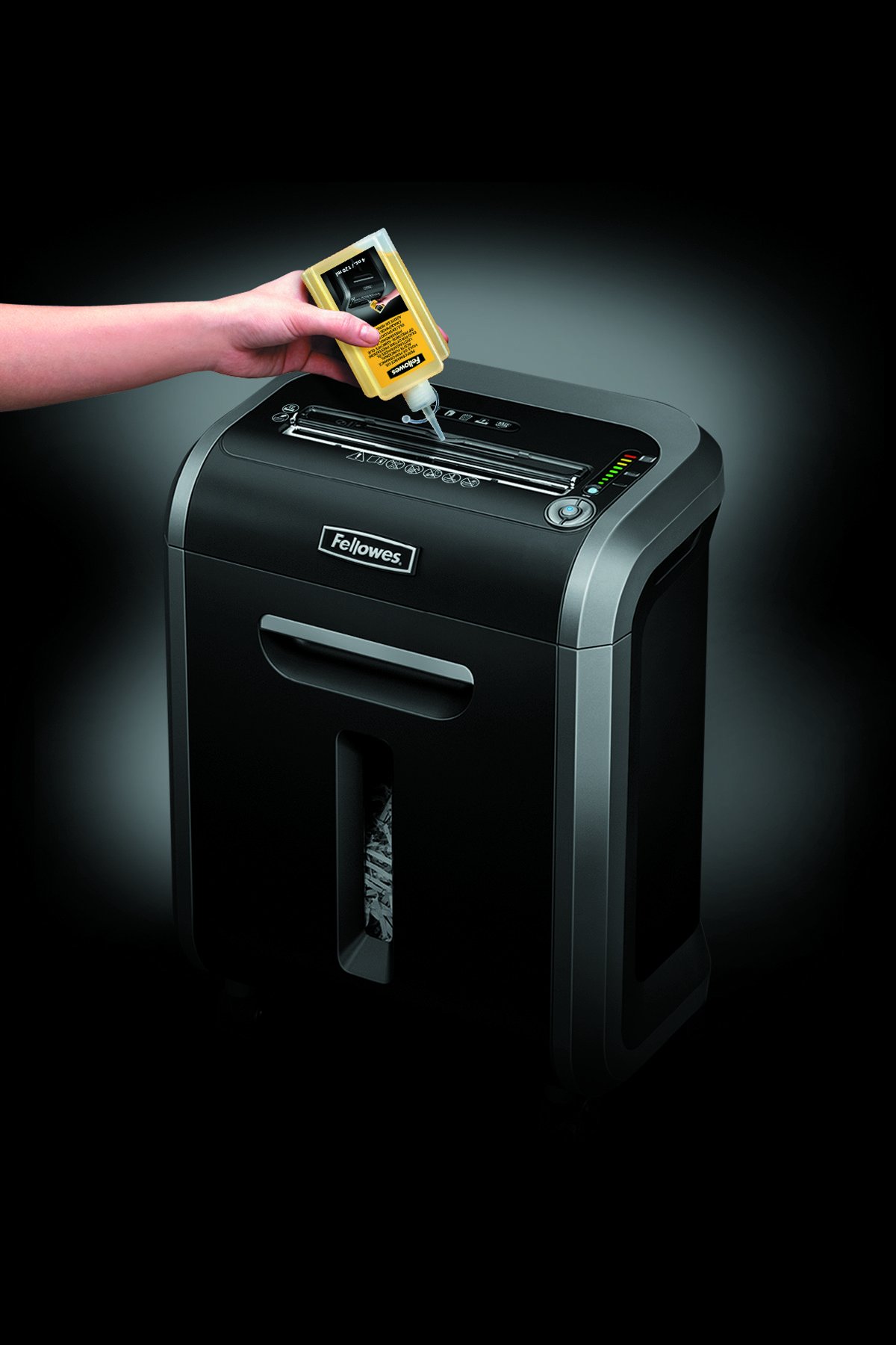 Distruggidocumenti Fellowes 12Ms - Microframmentazione P4, 12 Fogli, Tecnologia SafeSense, Cestino 23 Litri - Foto 7