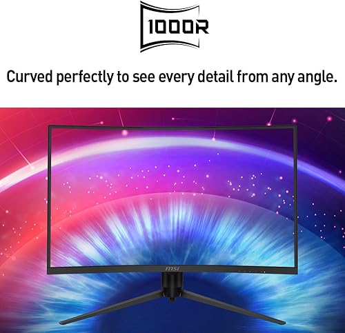 Miniatura 2 de MSI G271CP, Monitor para juegos de 27", 1920 x 1080 (FHD), VA, 165Hz, FreeSync Premium, HDMI, Displayport, inclinación, giratorio, altura ajustable,