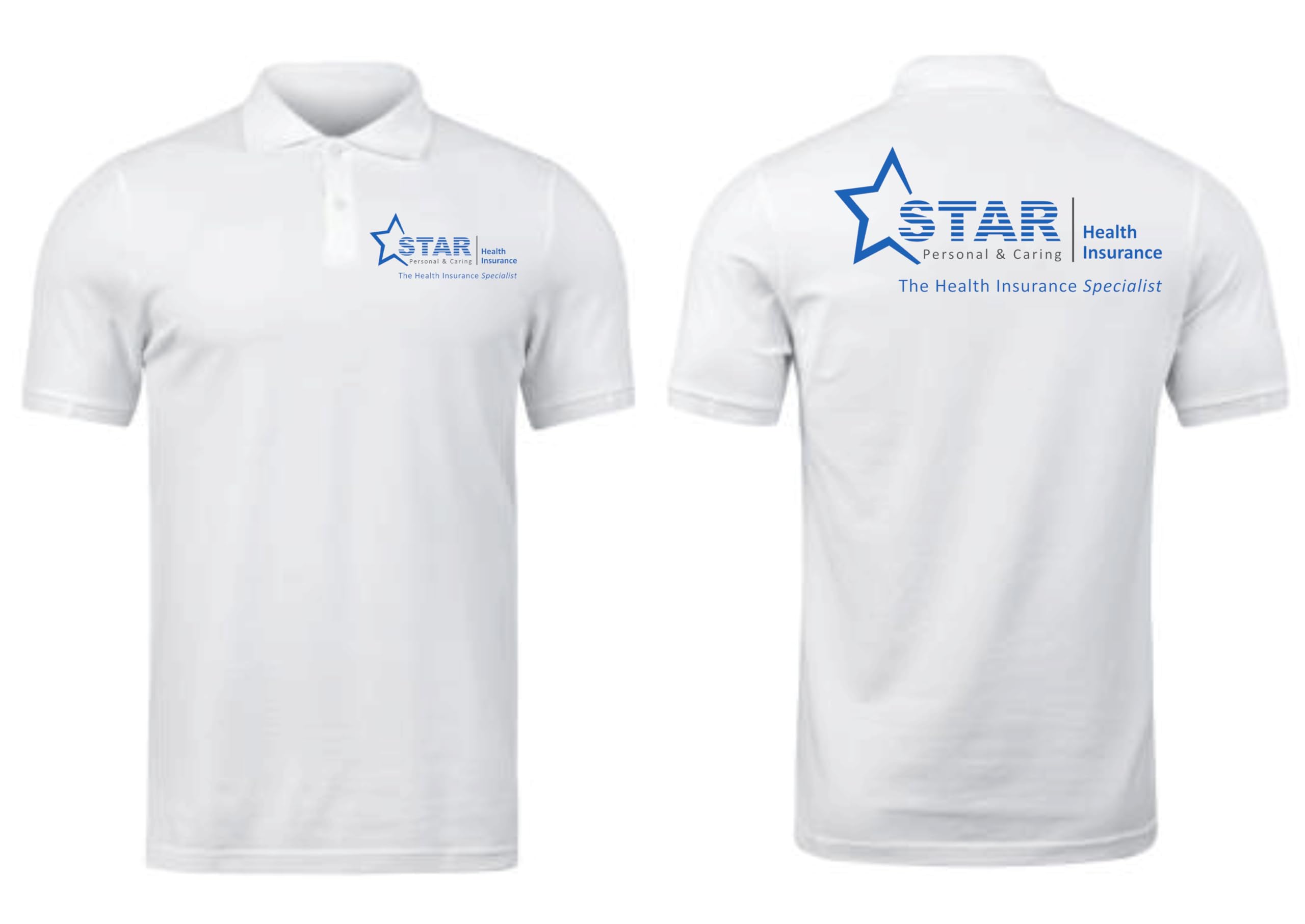 Star Health Insurance Printed Polo Collar Half Sleeve T-Shirt for Men & Women | Unisex Cotton Blend Workwear Uniform | Comfortable Office Polo-image-12