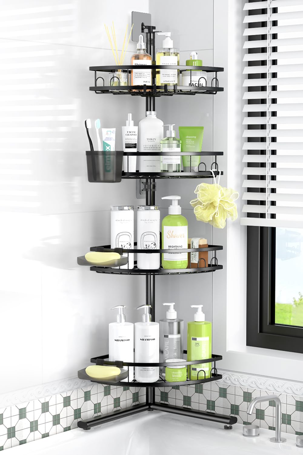 Aitatty Standing Corner Shower Caddy