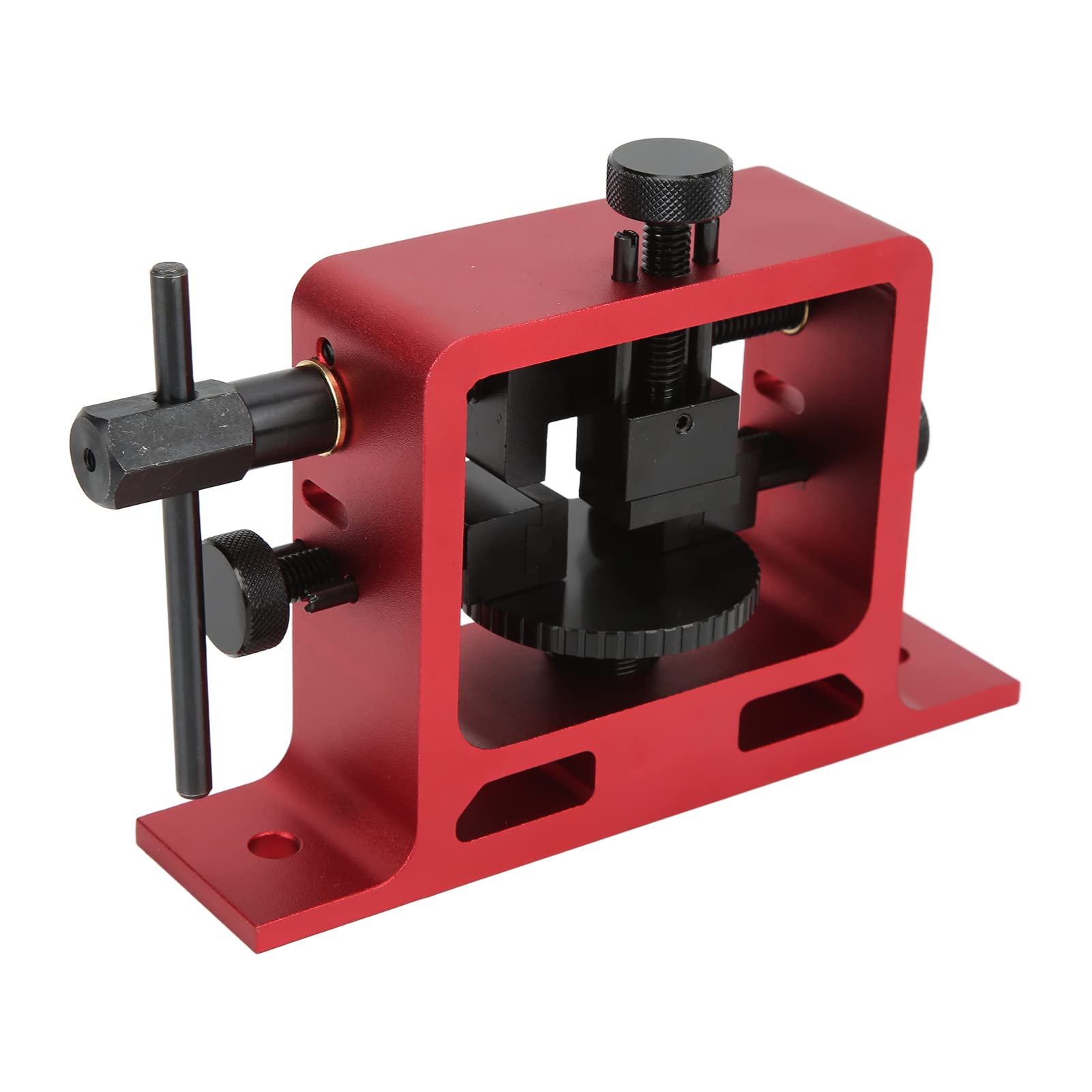 Herramienta de empujador de Vista Trasera, Pistola Universal, Herramienta de Ajuste de Herramienta de Vista Trasera de aleación de Aluminio anodizado con Cola de Milano para automoción(Rojo)