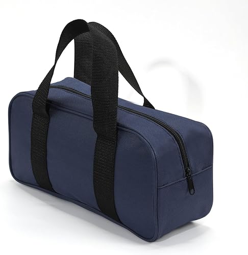 Miniatura 5 de Bolsa de herramientas resistente para herramientas combinadas para electricista, fontanería, jardinería, HVAC y más (1, azul)