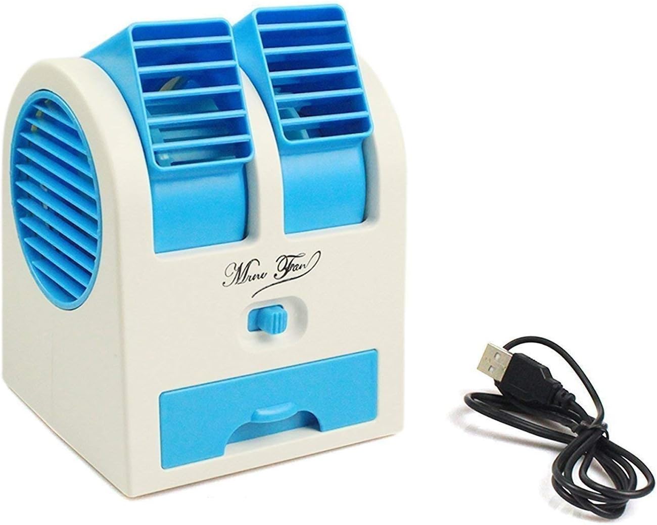 GSR Impex Dual Bladeless Mini Air Conditioner Water Air Cooler (Multi-Coloured)