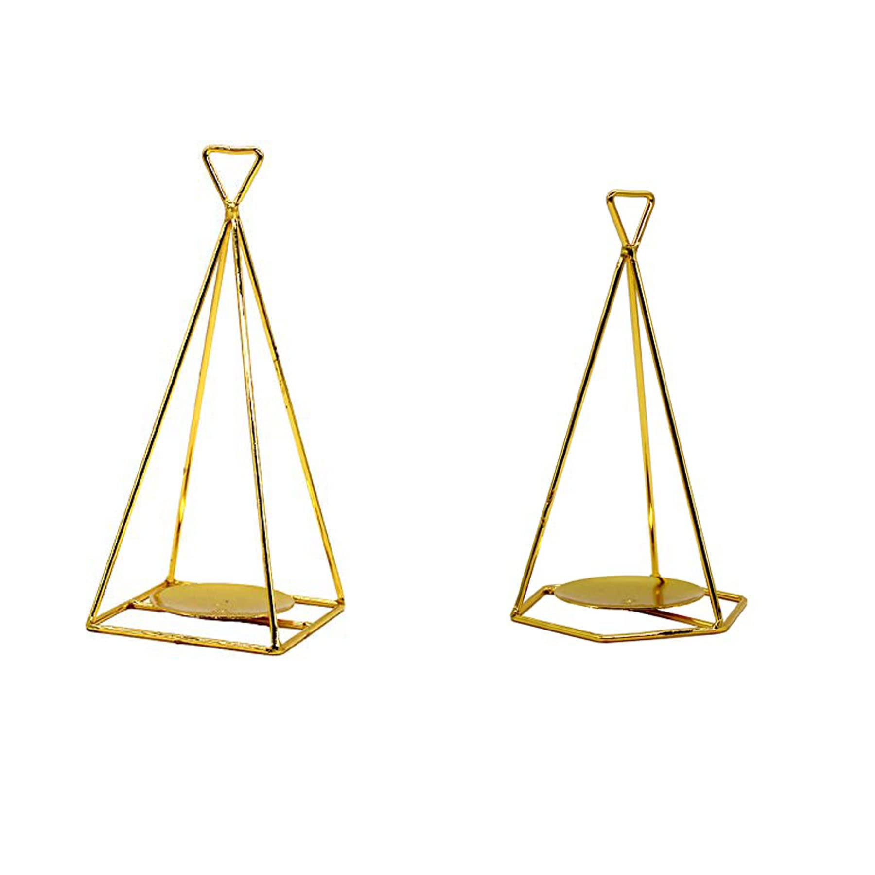 Bougeoirs coniques en métal stable pour éviter les chutes de bougies sur vos tables