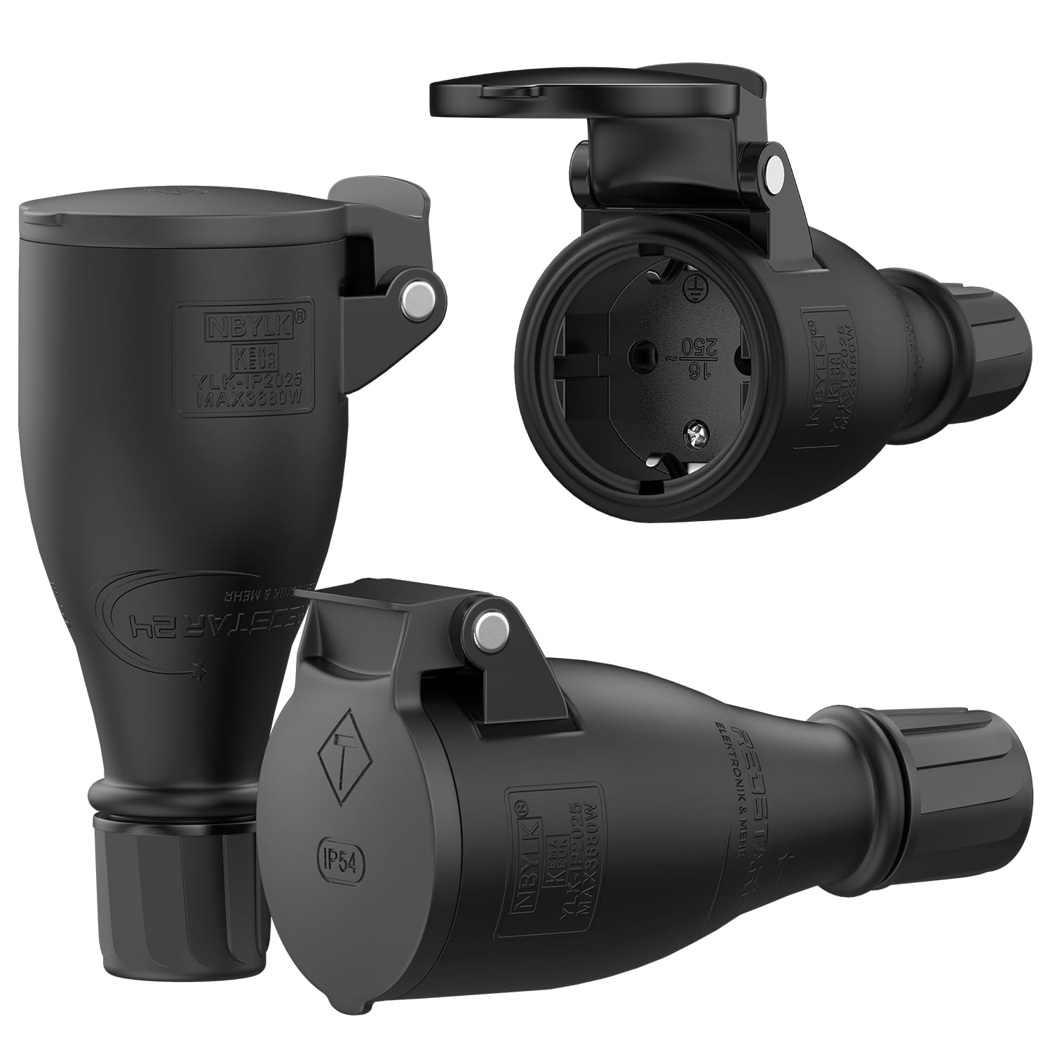 Set 2 Prese Schuko IP54 - Per Esterni E Cantieri 230V - Foto 13