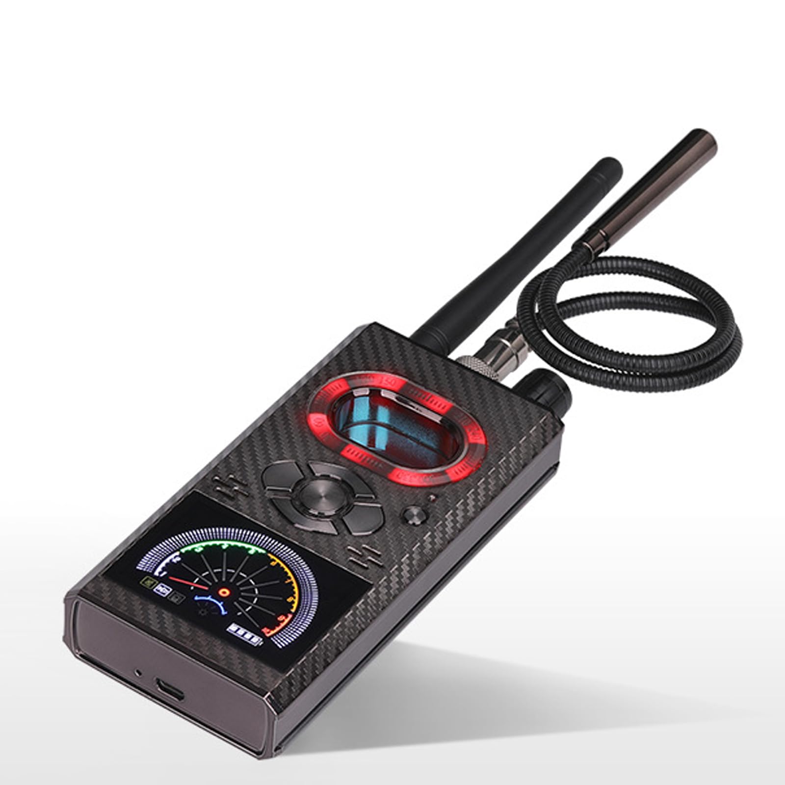 Wanzen Detektor RF Wireless,Wanzendetektor GPS Spy Finder,Versteckte Kamera Detector für GSM Tracker Abhörgeräte Funkkameras Wanzenfinder Infrarot Detector Starke magnetische Detektor