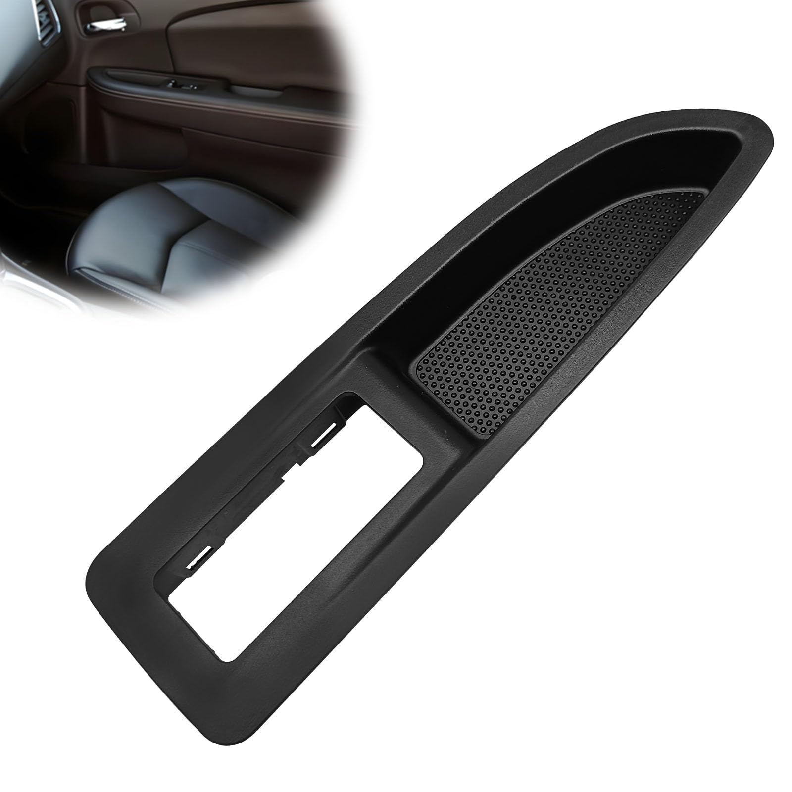 Icyhaws Window Switch Bezel Panel, Compatible with 2011-2014 Chrysler 200 and D0dge Avenger (Right Passenger Side), Replaces 68223848AA