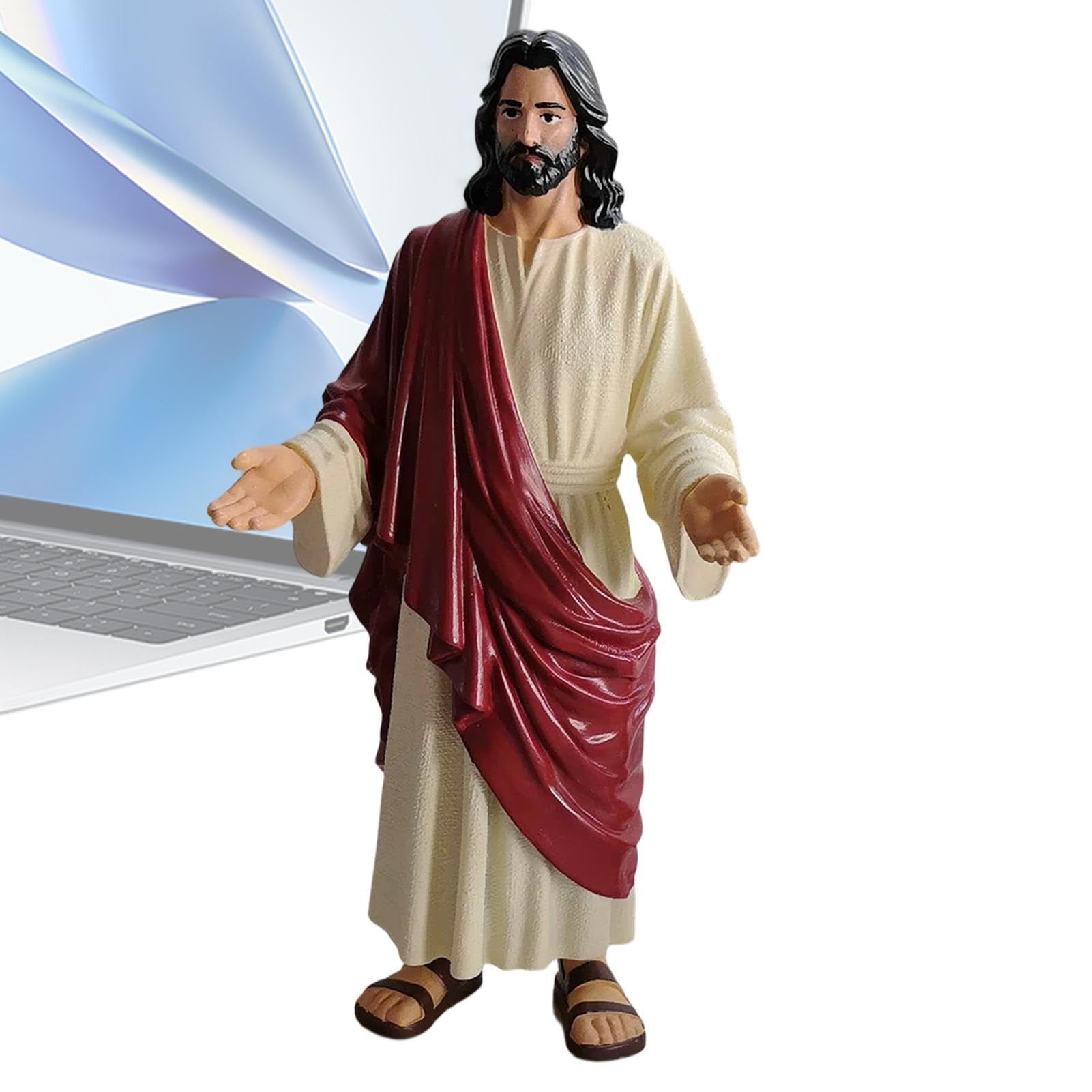 Statue Jésus Christ bénissant pour bureau et décoration de chambre ou salon