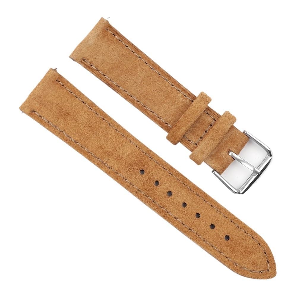 Soft zamszowe skórzane opaski zegarkowe 18 mm 19 mm 20 mm 22 mm 24 mm 24 mm stalowe stalowe paski zamienne