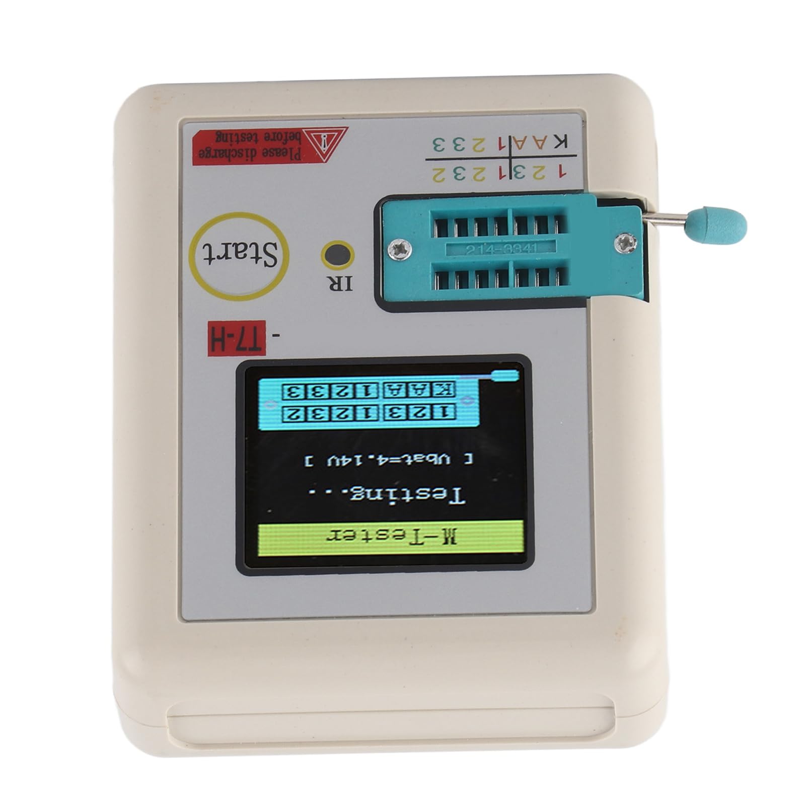 Testeur Transistor TC T7 H Testeur Affichage Graphique TFT Condensateur 25pF 100mF Résistance 0 01 50MΩ Testeurs Calibrateurs