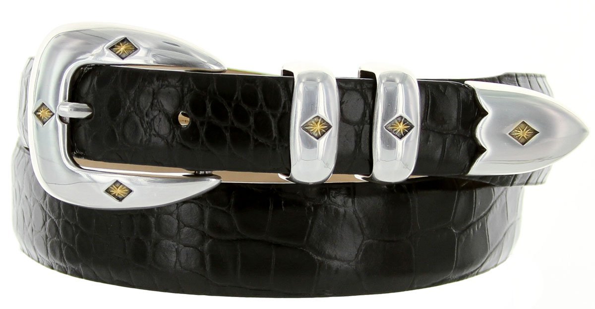 S5514 Genuine Full-Grain Cowhide Leather Designer Dress Belt 1-1 8 30mm taper down to 1 25mm wide