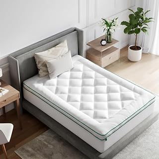 Novilla King Mattress Topper, Extra Thick Pillow Top Mattress Pad, Down Alternative Fill Breathable Cotton Cover, 8-21" Deep Pocket Soft Bed Topper for Back Pain Relief - Amazon product rated Grade B