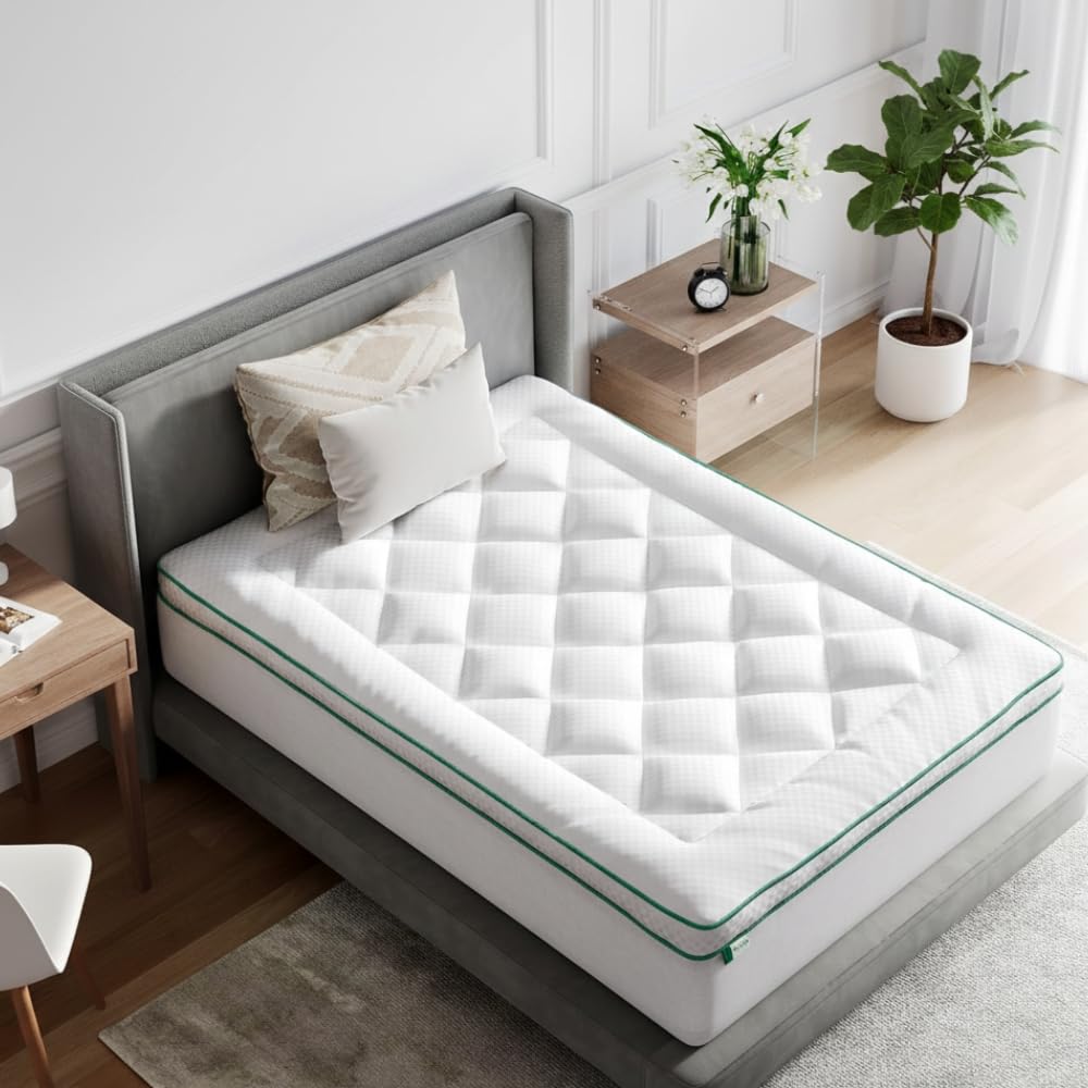 Novilla Queen Mattress Topper, Extra Thick Pillow Top Mattress Pad, Down Alternative Fill Breathable Cotton Cover, 8-21" Deep Pocket Soft Bed Topper for Back Pain Relief - 2