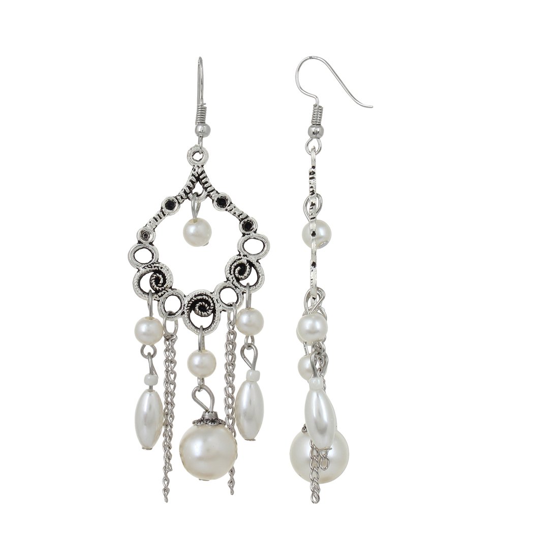 Oxidised Silver Bohemian Earrings